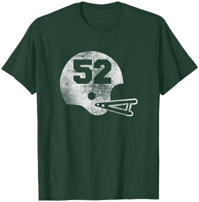 Vintage Football Jersey Number 52 Player Number T-Shirt - T-Shirt | Forest