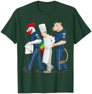 Chef T Shirt and Sous Chef Gifts Funny Chef Accused of Murder Restaurant Cook Kitchen Worker T-Shirt - T-Shirt | Forest