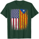 Catalan American Flag Catalunya Usa Catalonia T-Shirt - T-Shirt | Forest