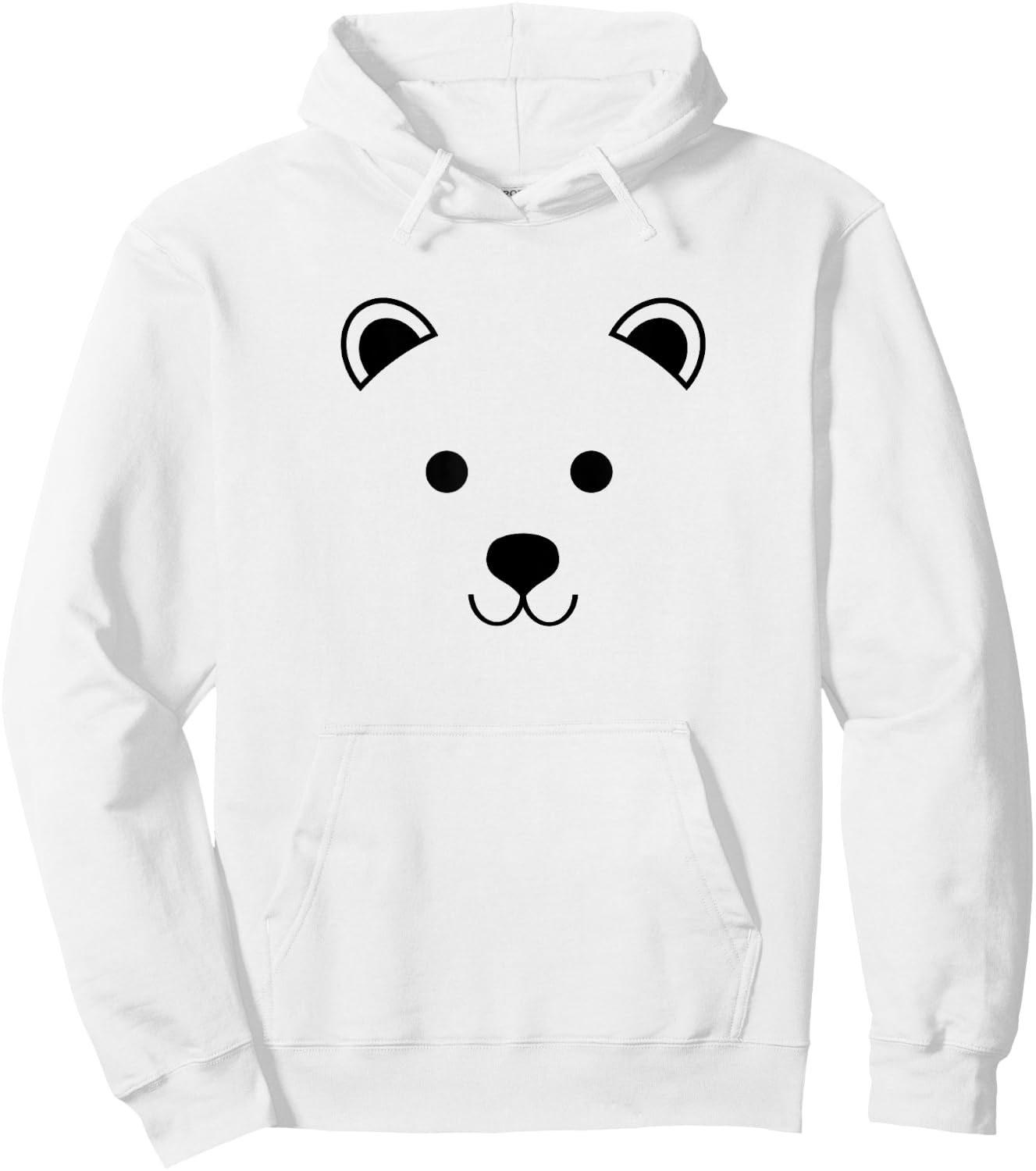 Animal Lover Baby Bear Face Cute Polar Bears Animals Hoodie - Hoodie | White