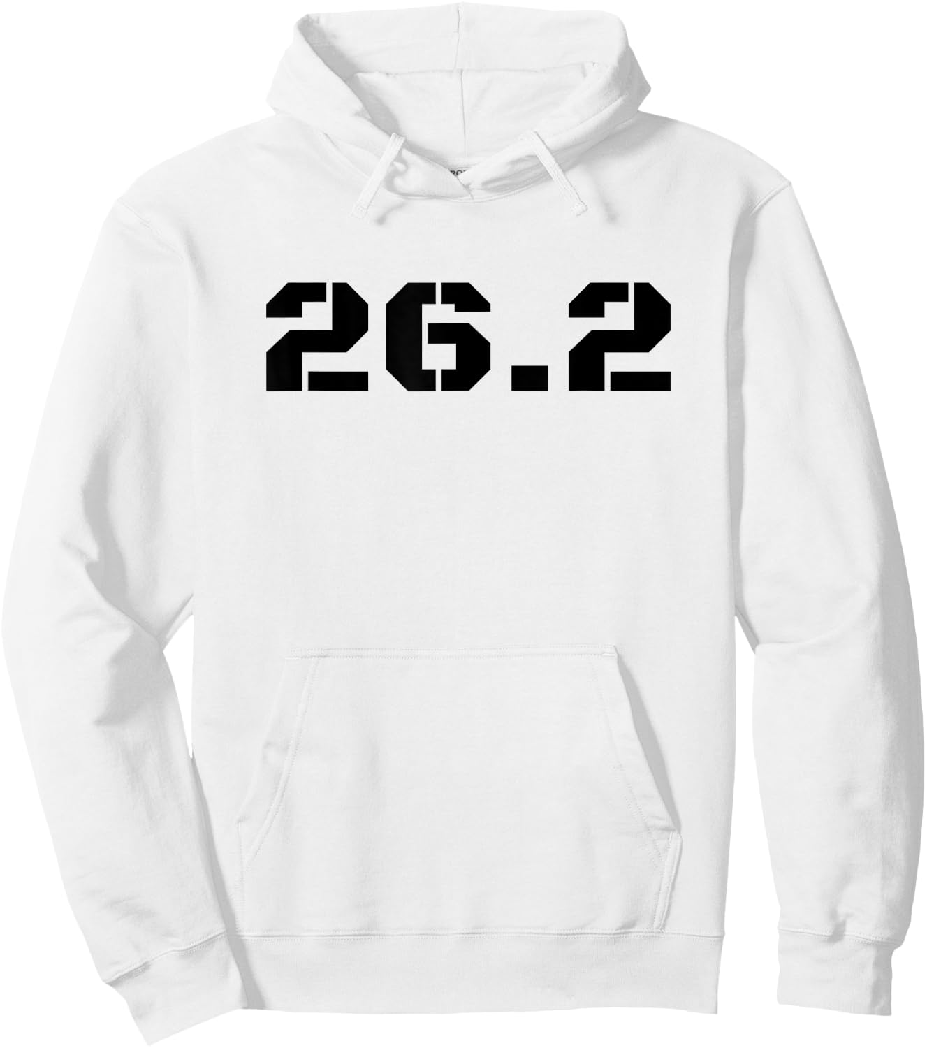 26.2 Marathon Running Shirt Men and Women Hoodie - Hoodie | White