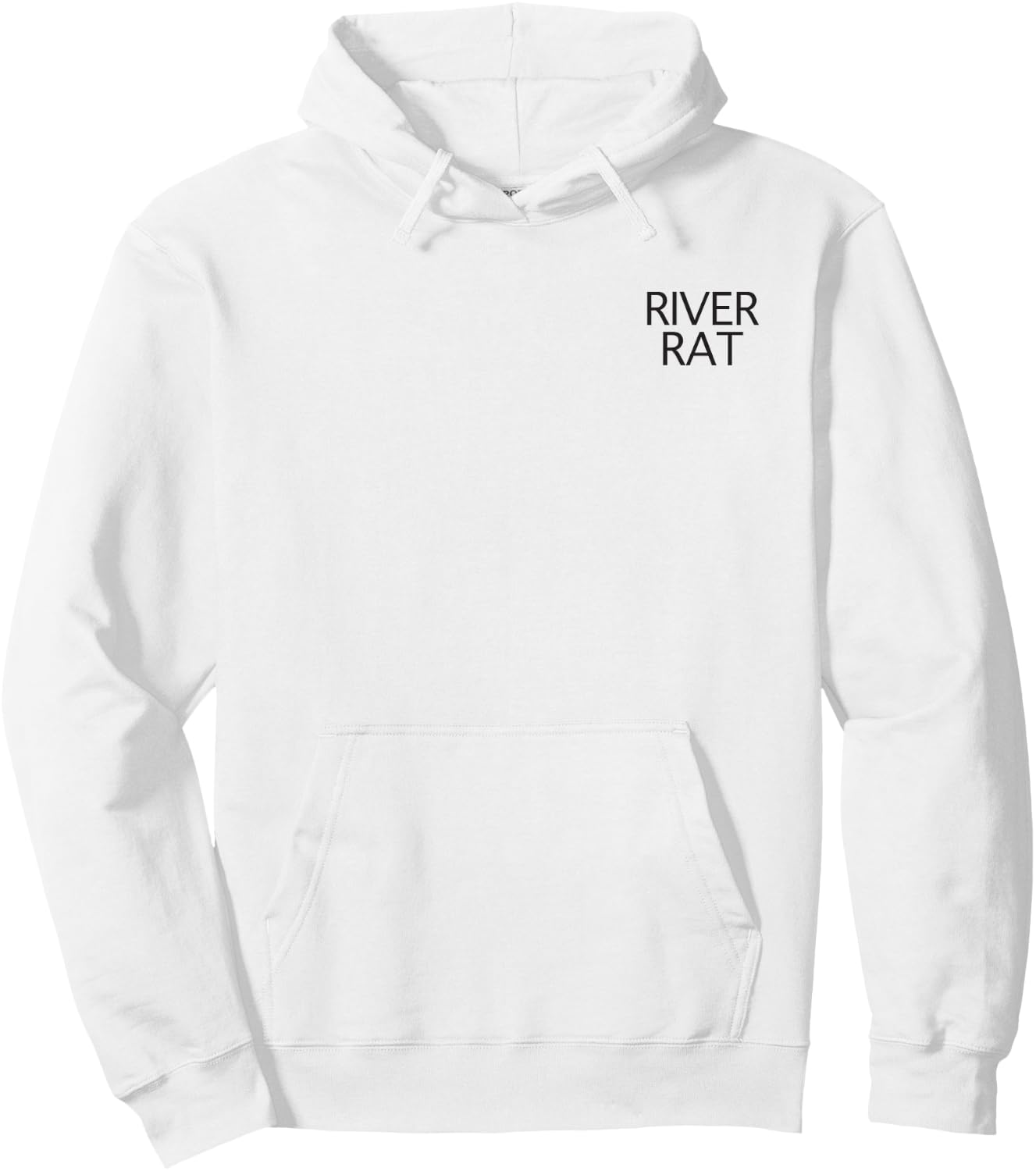 River Rat Pocket Print Summer Vacation Men Women Girls Kids Hoodie - Hoodie | White