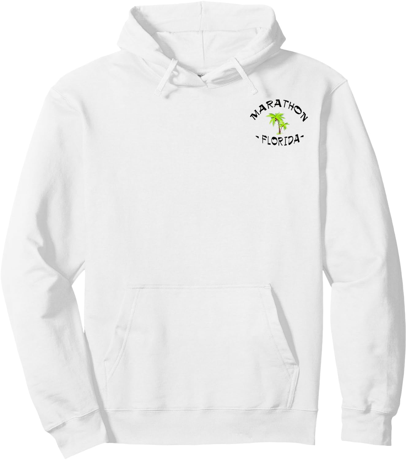 2 Sided Marathon Florida Key Island Vacation Gift Hoodie - Hoodie | White