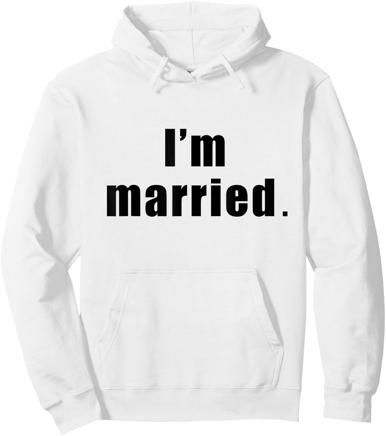 I'm Married Spouse Gym Fitness Hoodie - Hoodie | White
