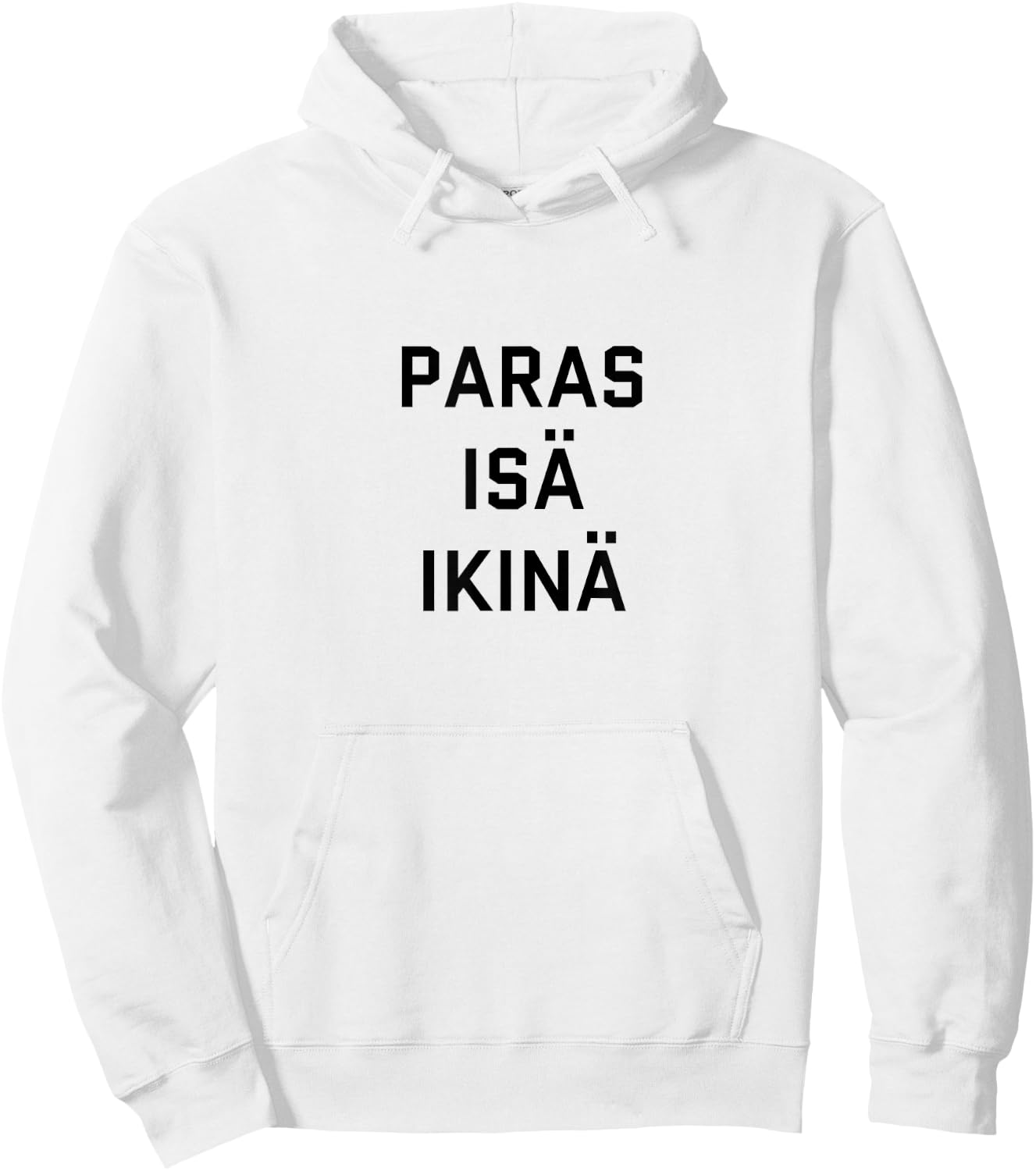 Best Dad Ever Finnish Language Funny Fathers Day Vacation Hoodie - Hoodie | White