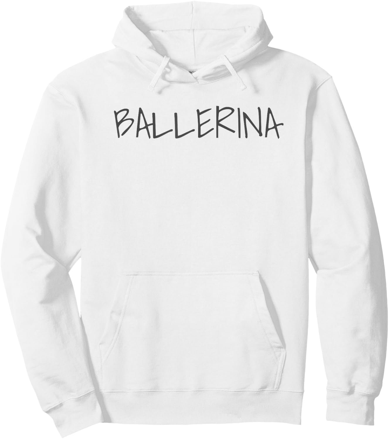 Ballerina Large Text Ballet Dance Dancer Love Hoodie - Hoodie | White