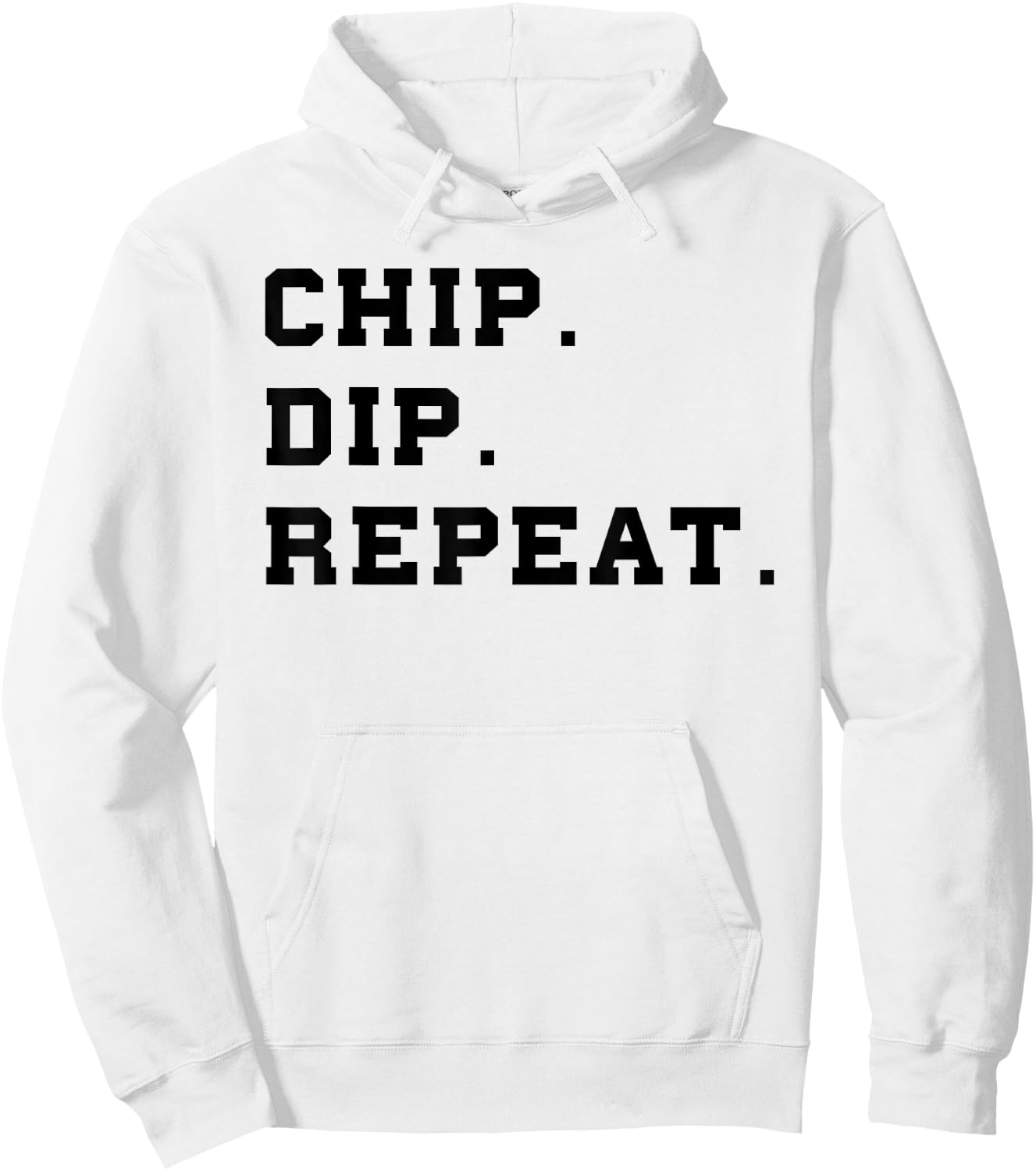 Chip Dip Repeat Shirt Funny Foodie Salsa Lover Shirt Hoodie - Hoodie | White