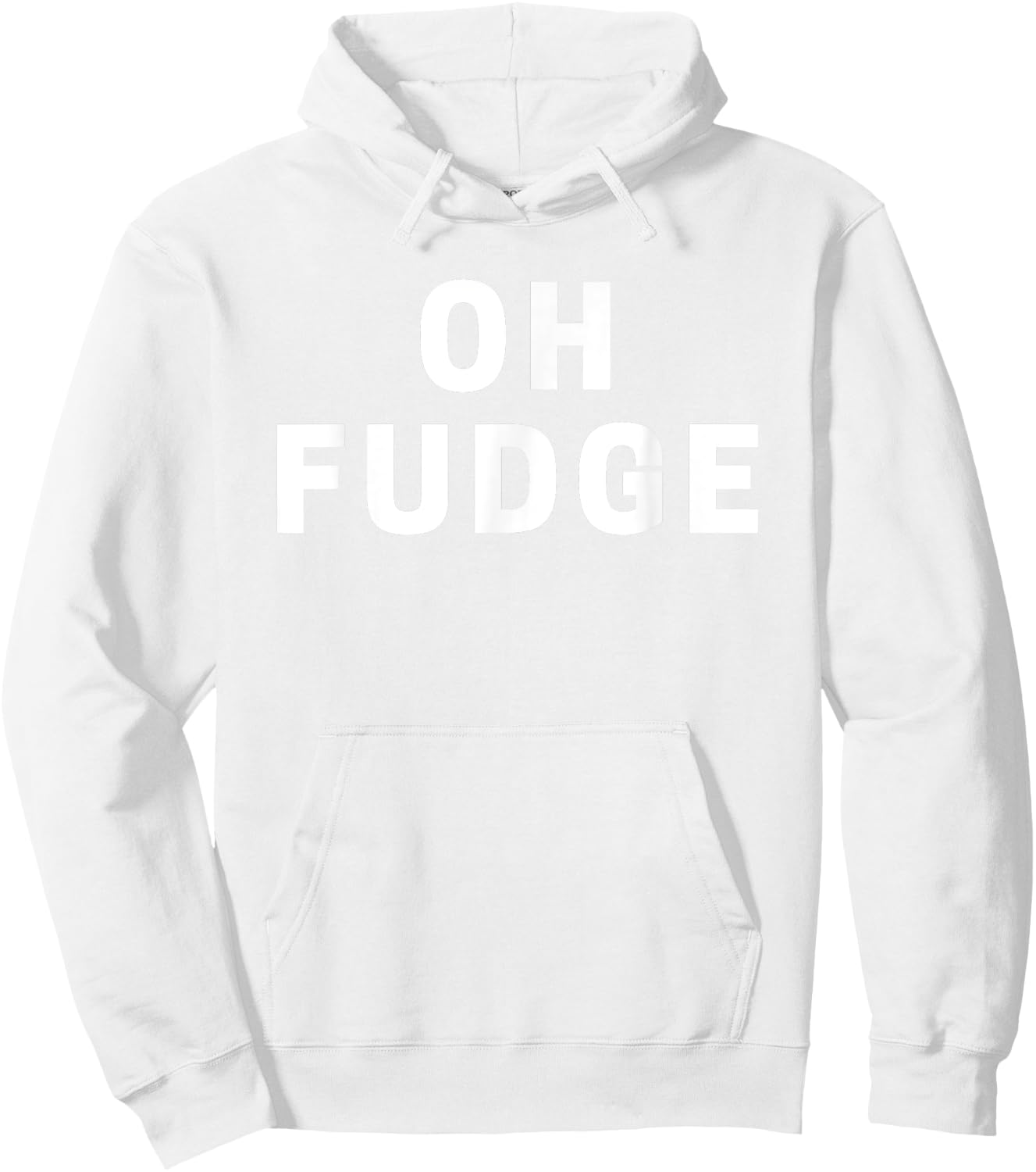 Oh Fudge Funny Christmas Hoodie - Hoodie | White