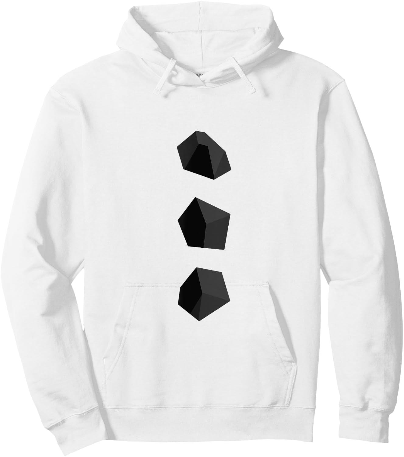 Snowman Coal Buttons Costume Christmas Hoodie - Hoodie | White