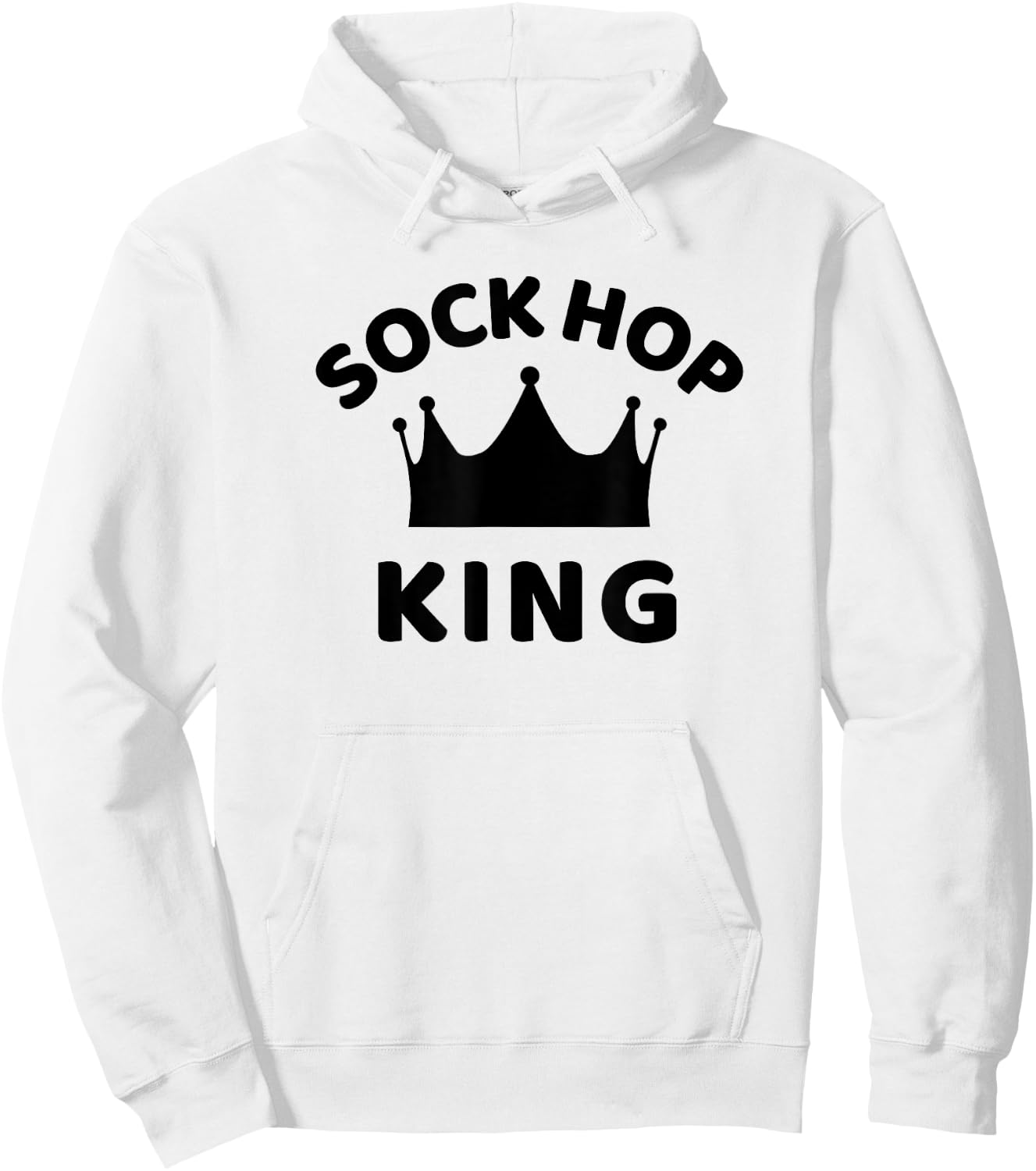 Sock Hop King 1950s Party Sock Hop Dance Hoodie - Hoodie | White