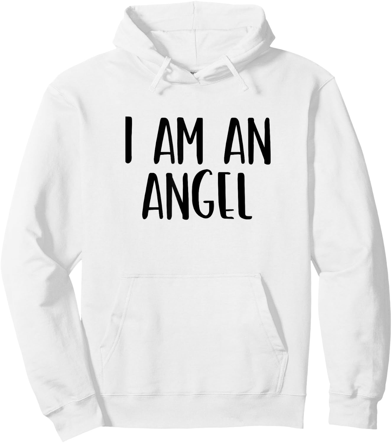 I Am A Angel Halloween I'm Simple Costume Lazy Hoodie - Hoodie | White