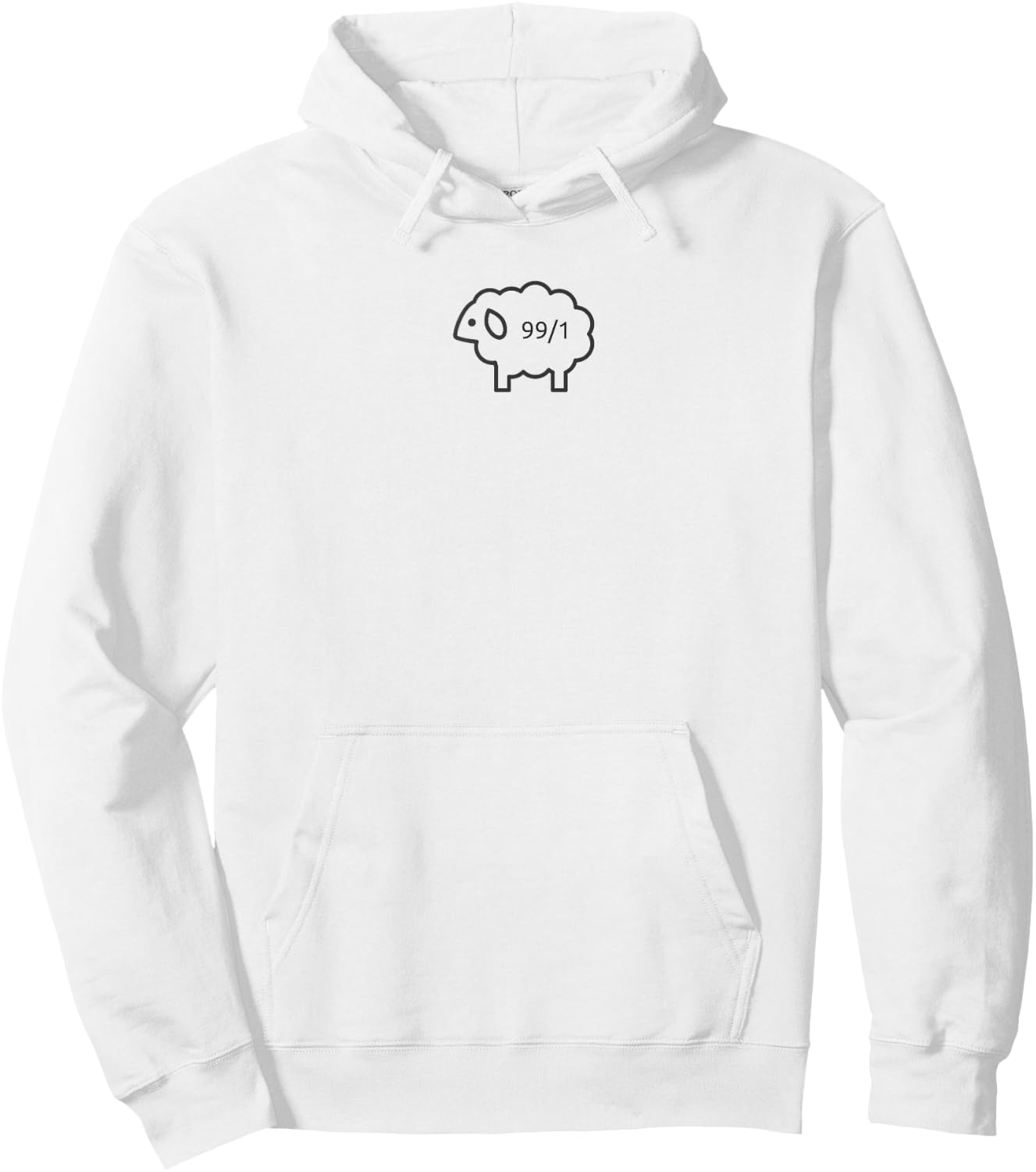 Lost Sheep - He Leaves the 99 for the 1 - Christian Gift Hoodie - Hoodie | White