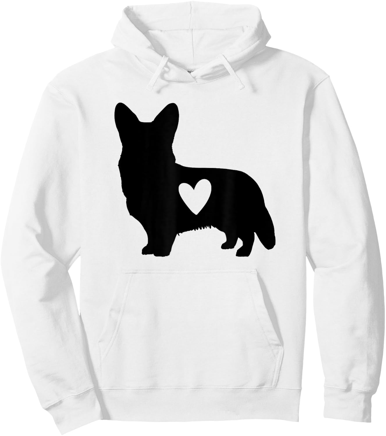Corgi Heart Funny Pet Corgi Dog Lover Hoodie - Hoodie | White