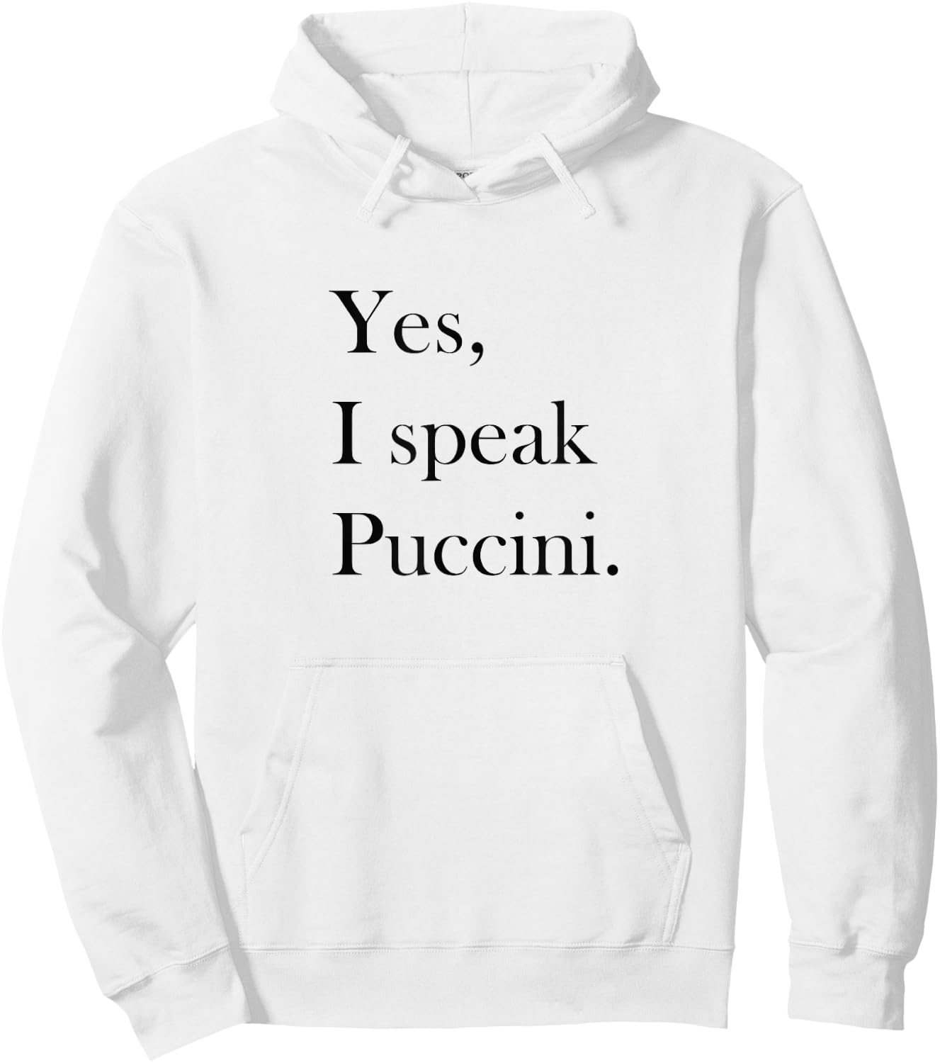 Puccini T Shirt - Classical Music Lover Ts, Opera Lover Gift Hoodie - Hoodie | White
