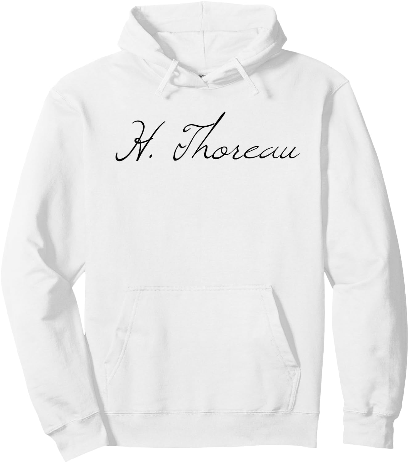 Henry David Thoreau - Classic Author Signature Hoodie - Hoodie | White