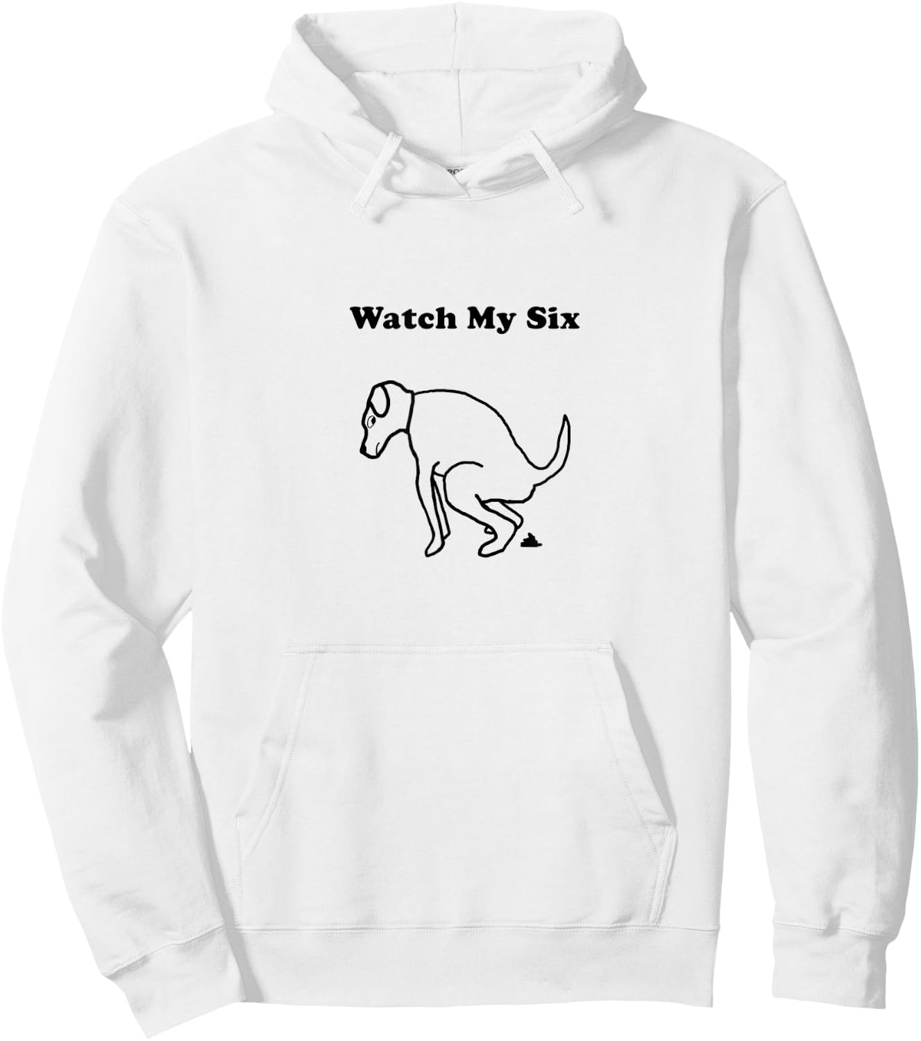 Dog Poop Watch My Six Dog Walker T Shirt Women Hoodie - Hoodie | White