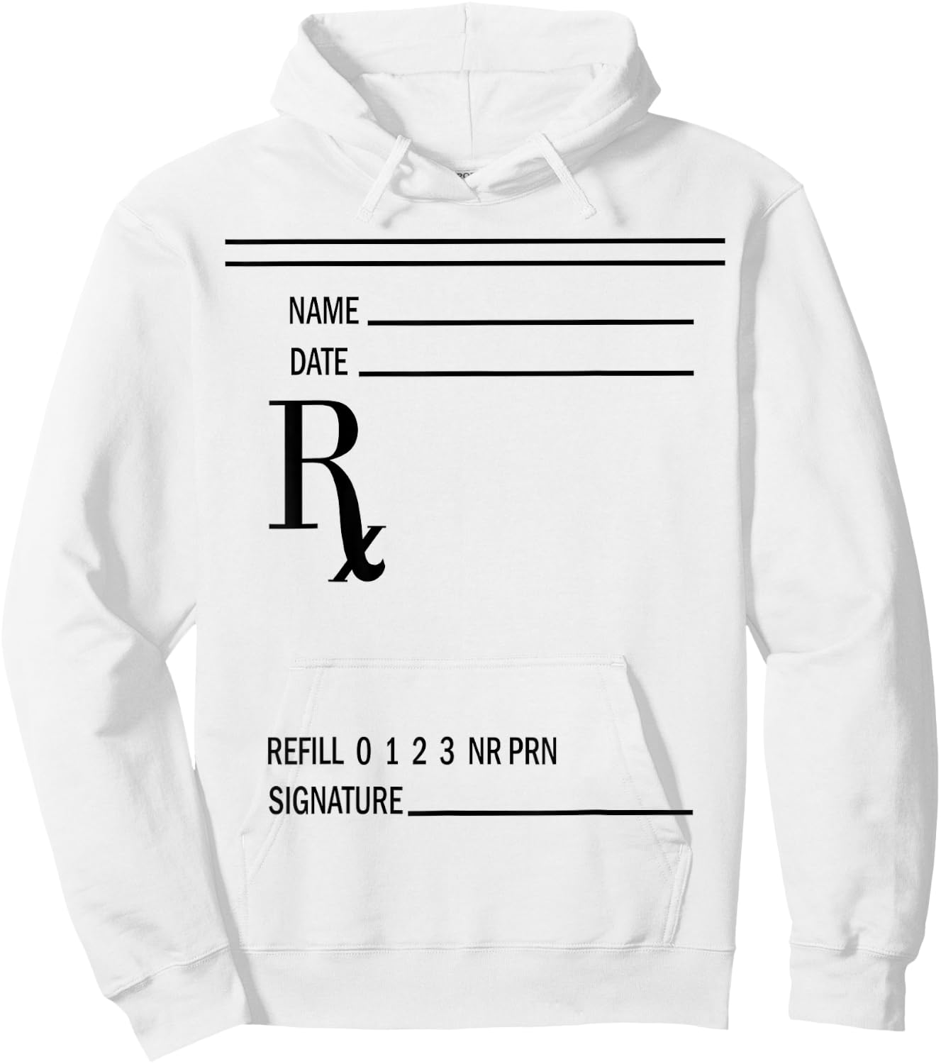 Prescription Pad - Fake Rx Prescription Pad Hoodie - Hoodie | White