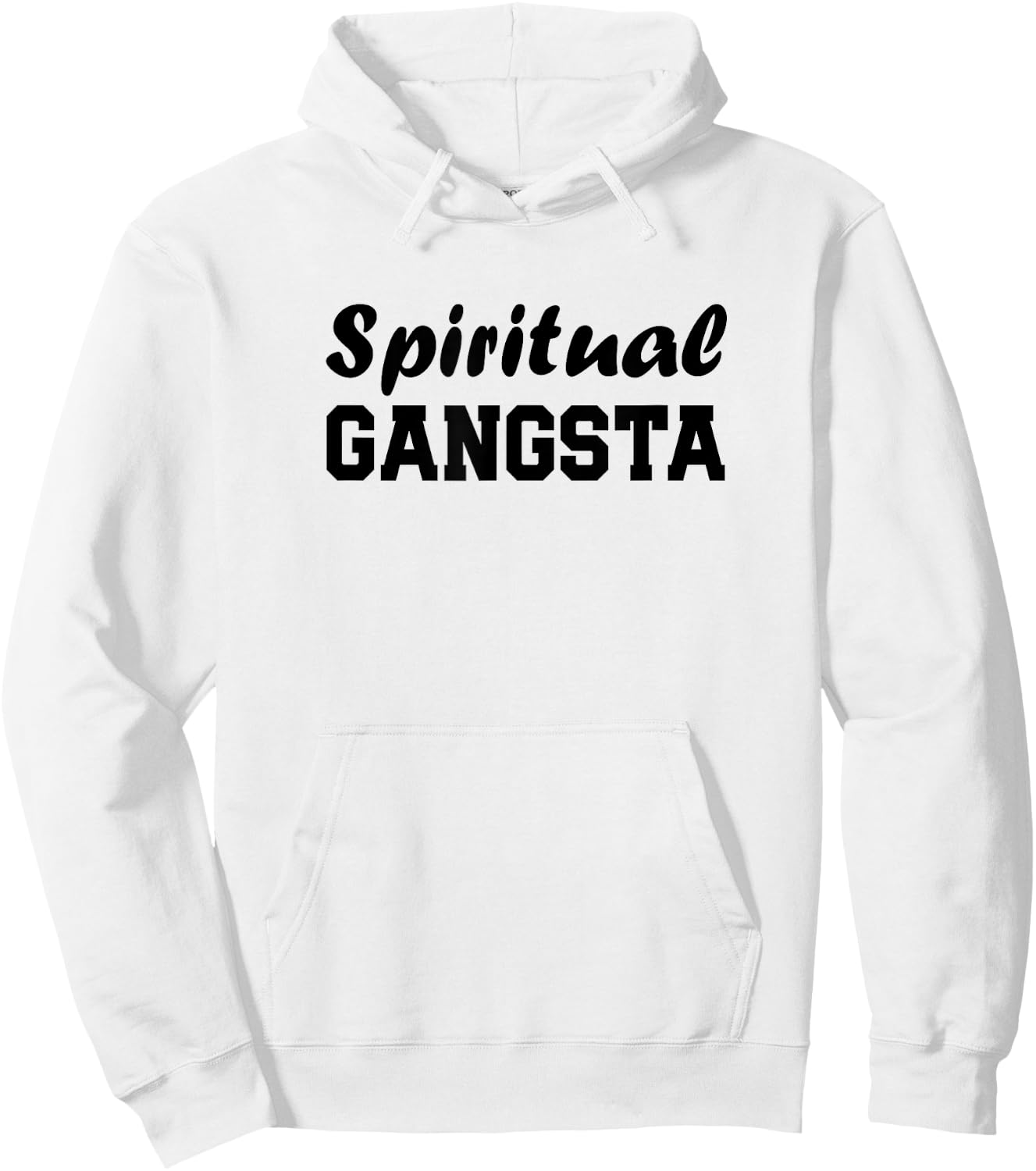 Yogi Shirt Funny Spiritual Gangsta Shirt Hoodie - Hoodie | White