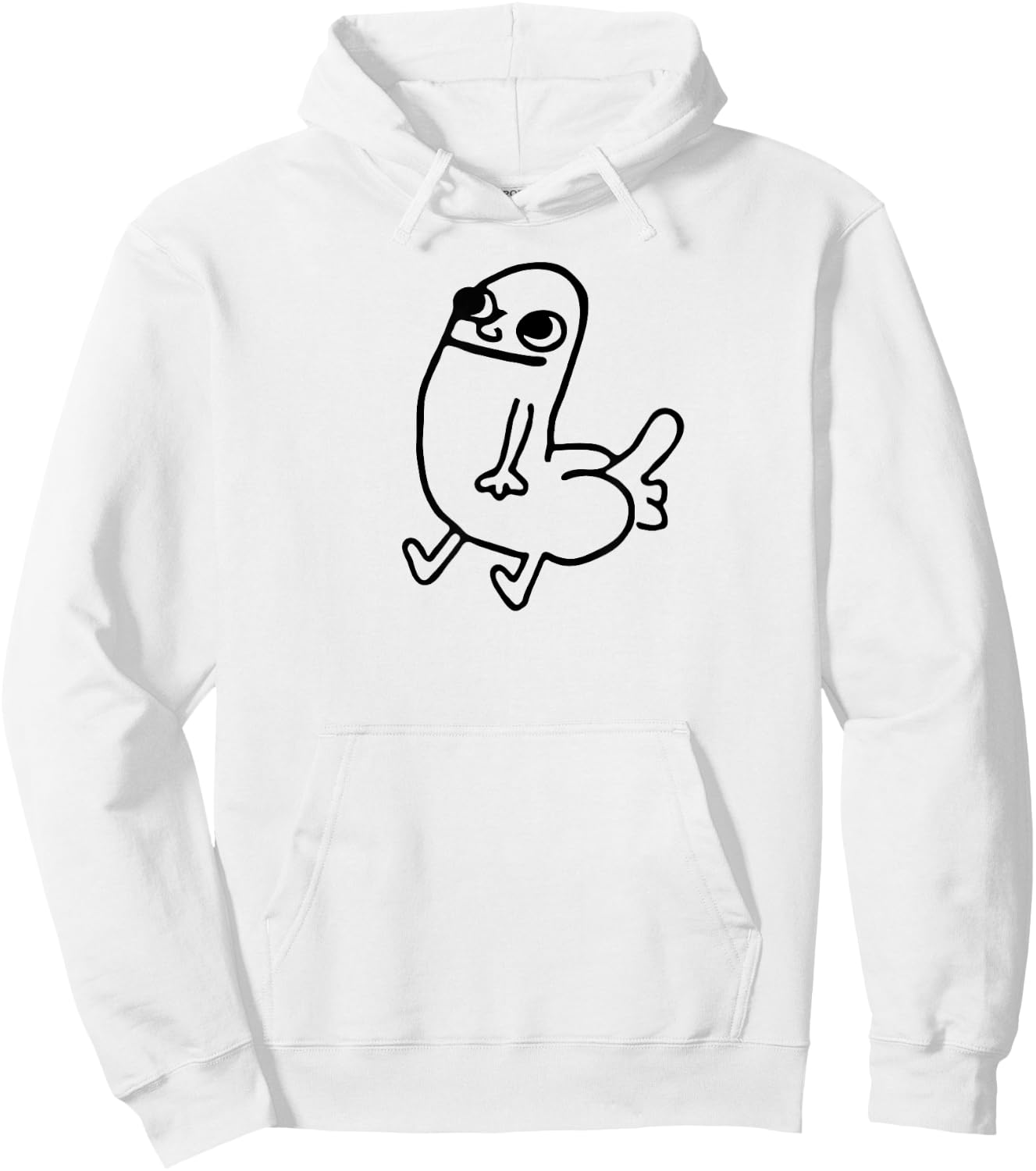 Dickbutt Meme Shirt Hoodie - Hoodie | White