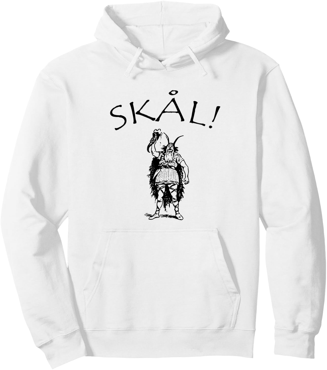 SKAL! Scandinavian Cheers Nordic Norway Sweden Denmark Norse Hoodie - Hoodie | White
