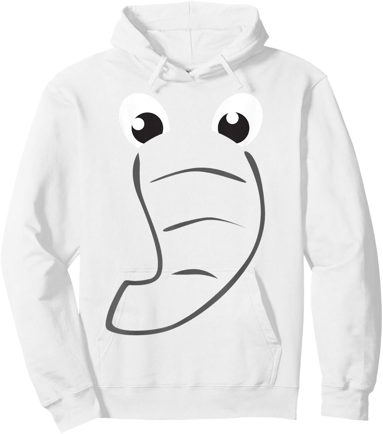 Elephant Face Cute Kids Halloween Costume Animal Gift Hoodie - Hoodie | White