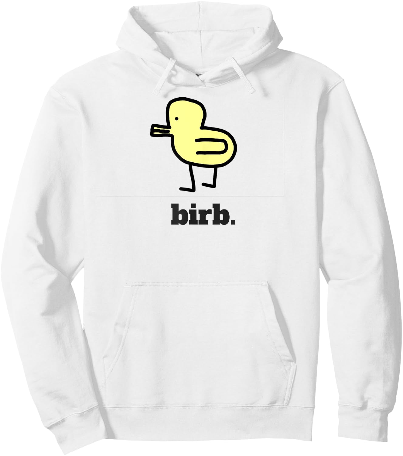 Birb Shirt Hoodie - Hoodie | White