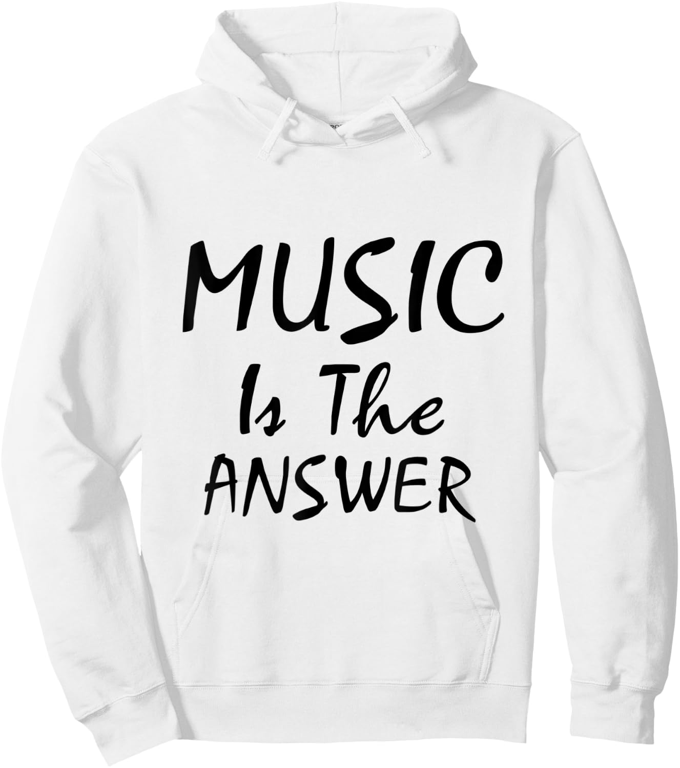 Vintage Music - Music Is The Answer Hoodie - Hoodie | White
