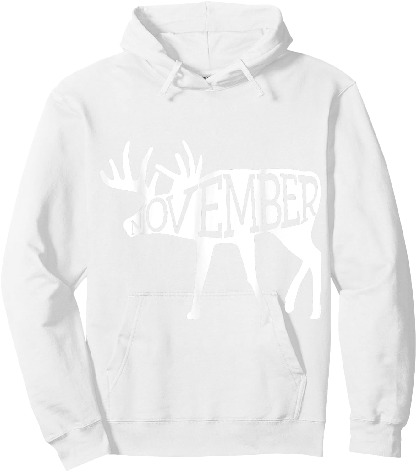November Whitetail Hoodie - Hoodie | White