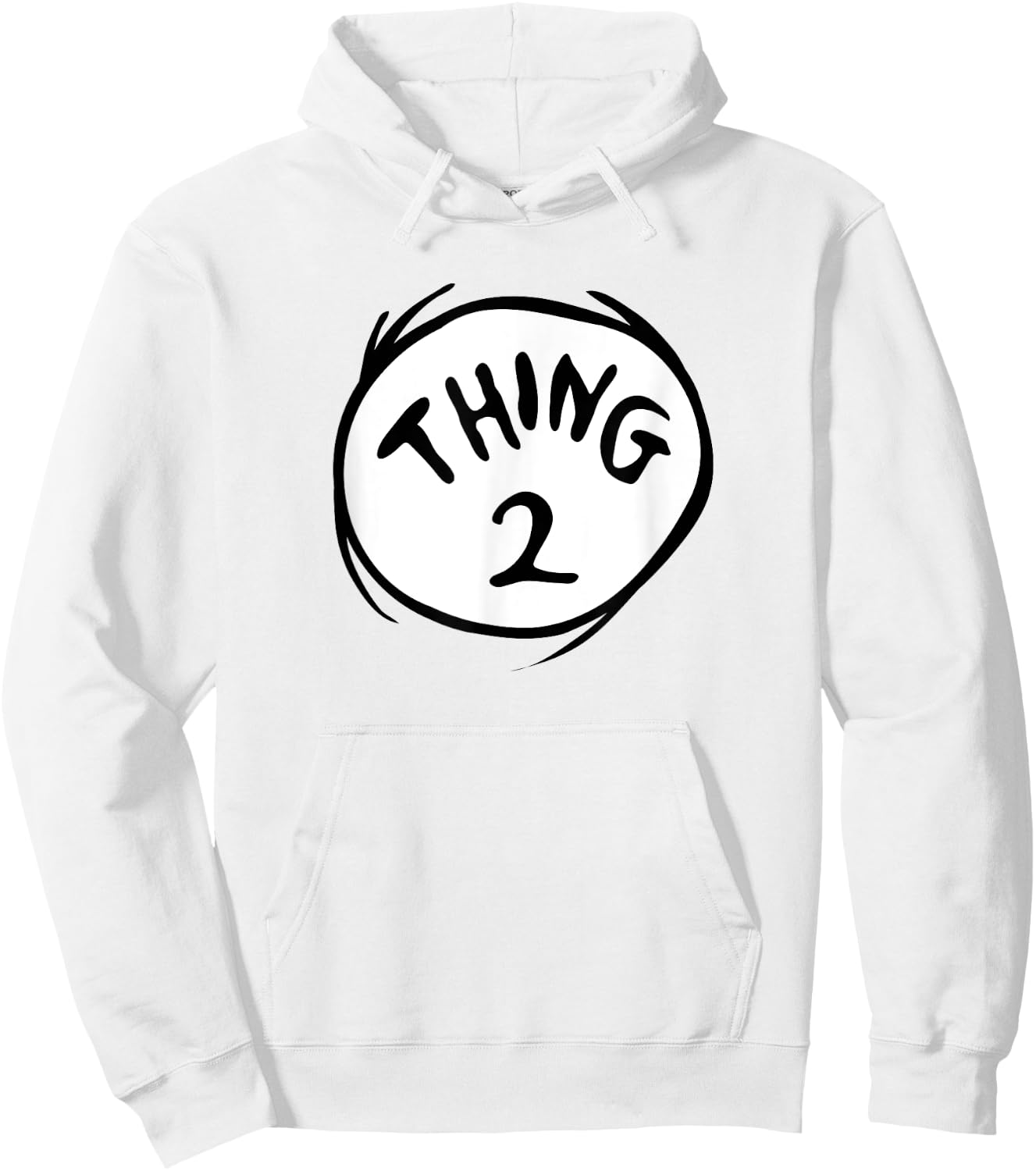 Dr. Seuss Thing 2 Emblem Hoodie - Hoodie | White