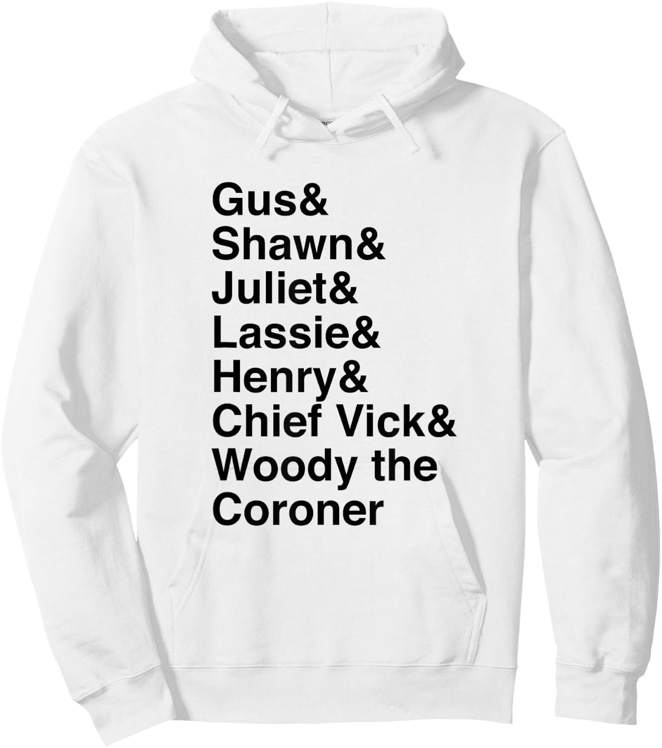 Psych Names Standard - Official Hoodie - Hoodie | White