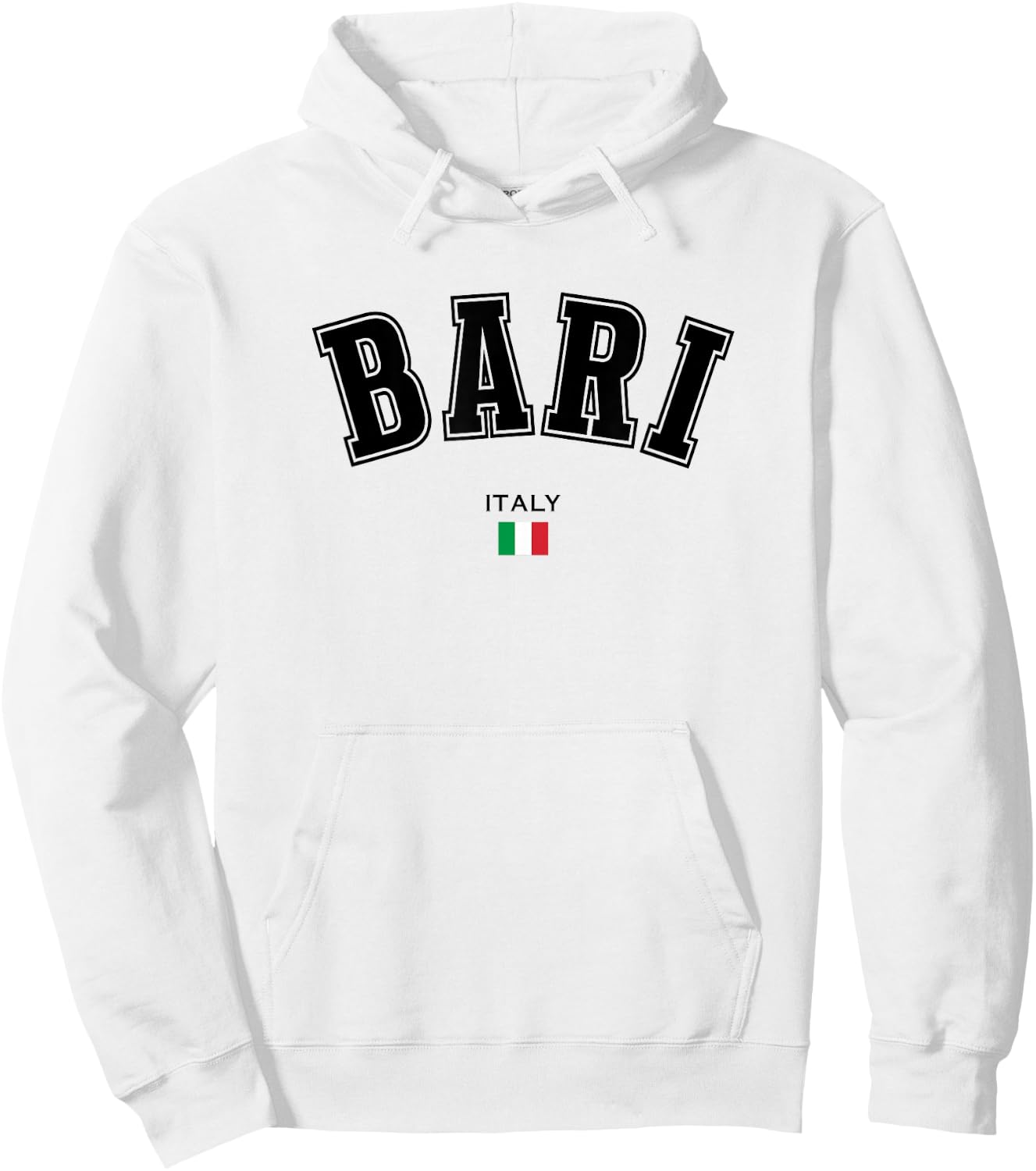 Bari Italian Flag Souvenir Italy Travel City Trip Hoodie - Hoodie | White