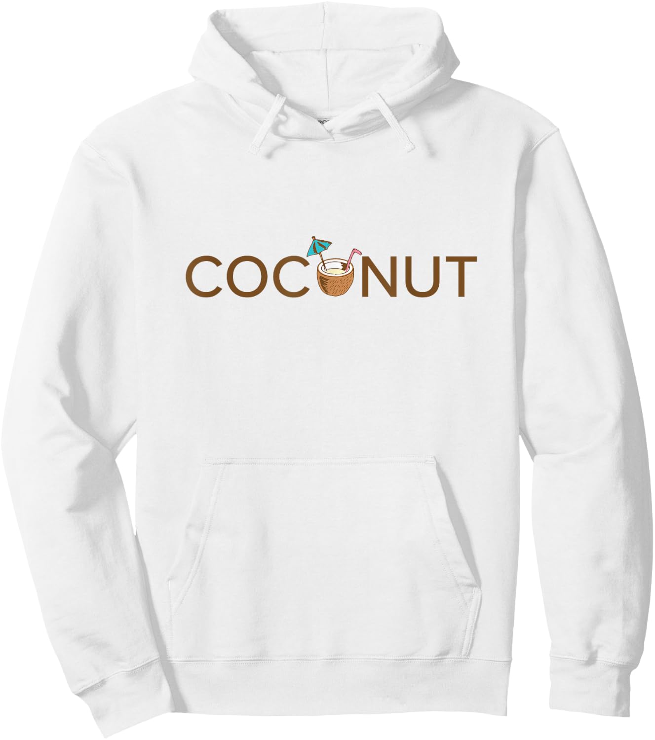 Coconut Funny Tropical Summer Coconut Day Women Hoodie - Hoodie | White