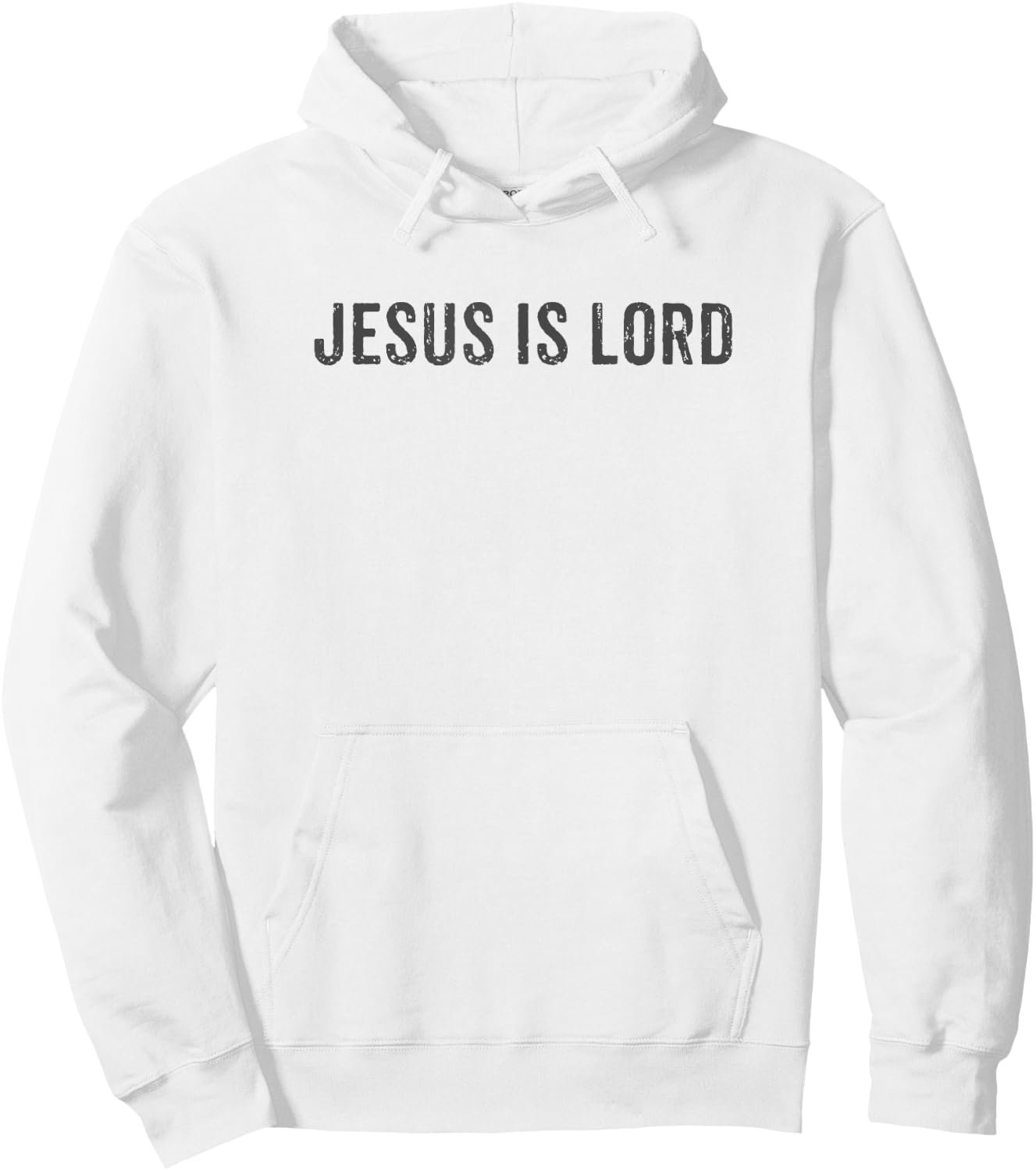Jesus Is Lord Christian Religious Vintage Distressed Design Hoodie - Hoodie | White