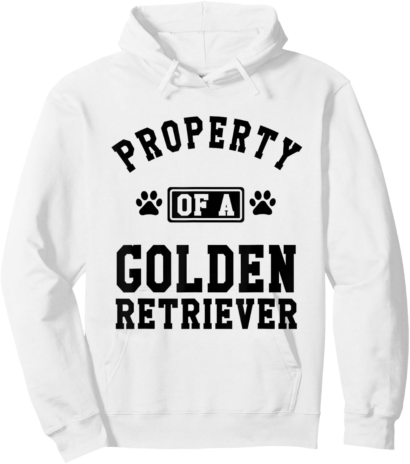 Property Of A Golden Retriever - Golden Lover Shirt Gift Hoodie - Hoodie | White