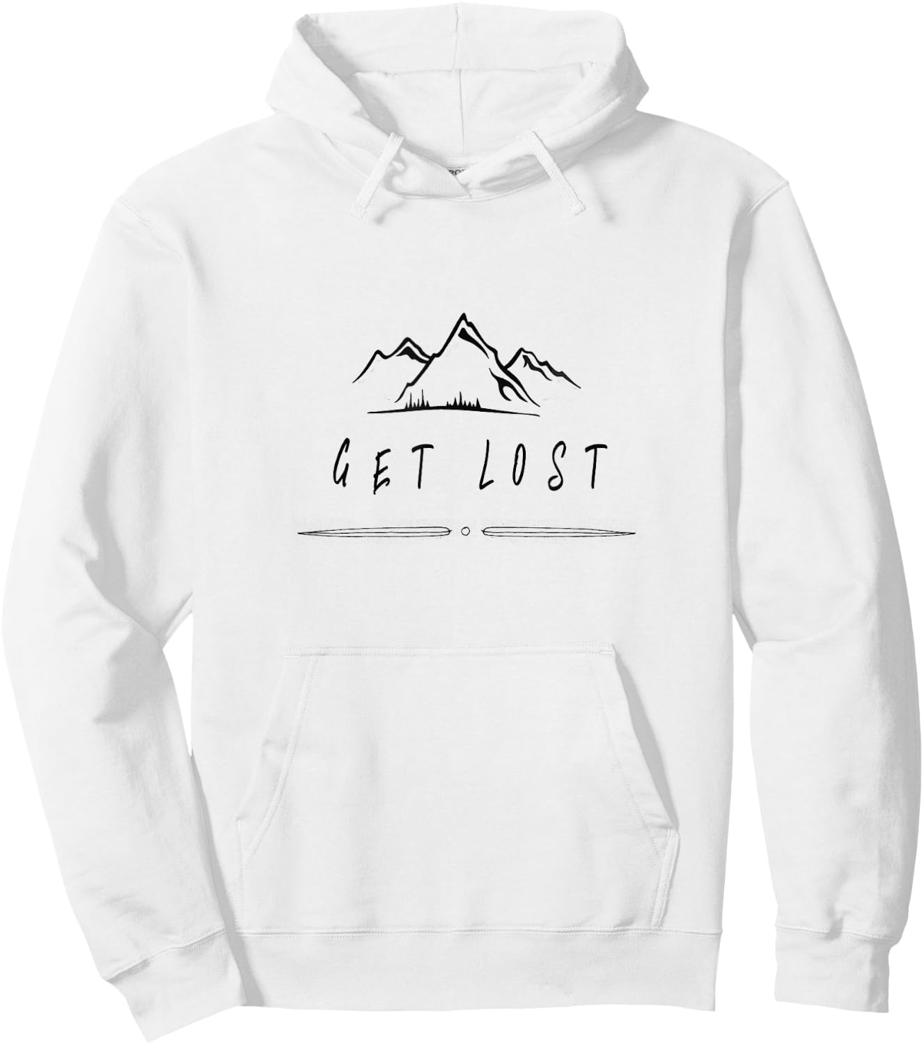 Get Lost Camping Hoodie - Hoodie | White