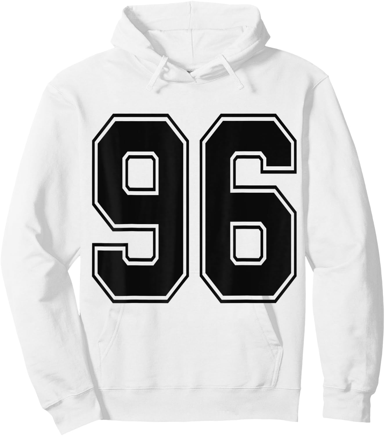 #96 Number 96 Sports. Jersey My Favorite Player #96 Hoodie - Hoodie | White