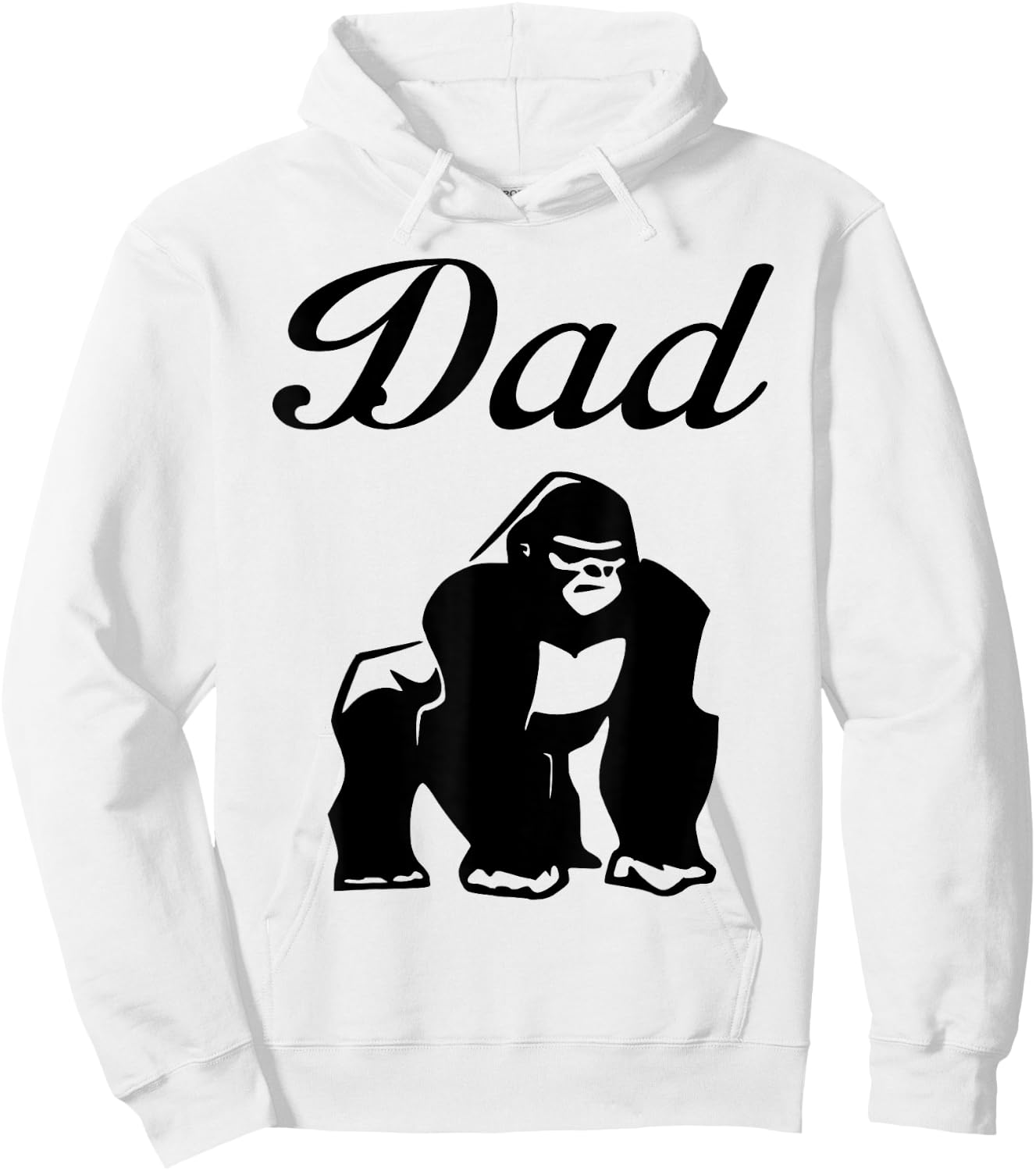 Gorilla Proud Dad Hoodie - Hoodie | White