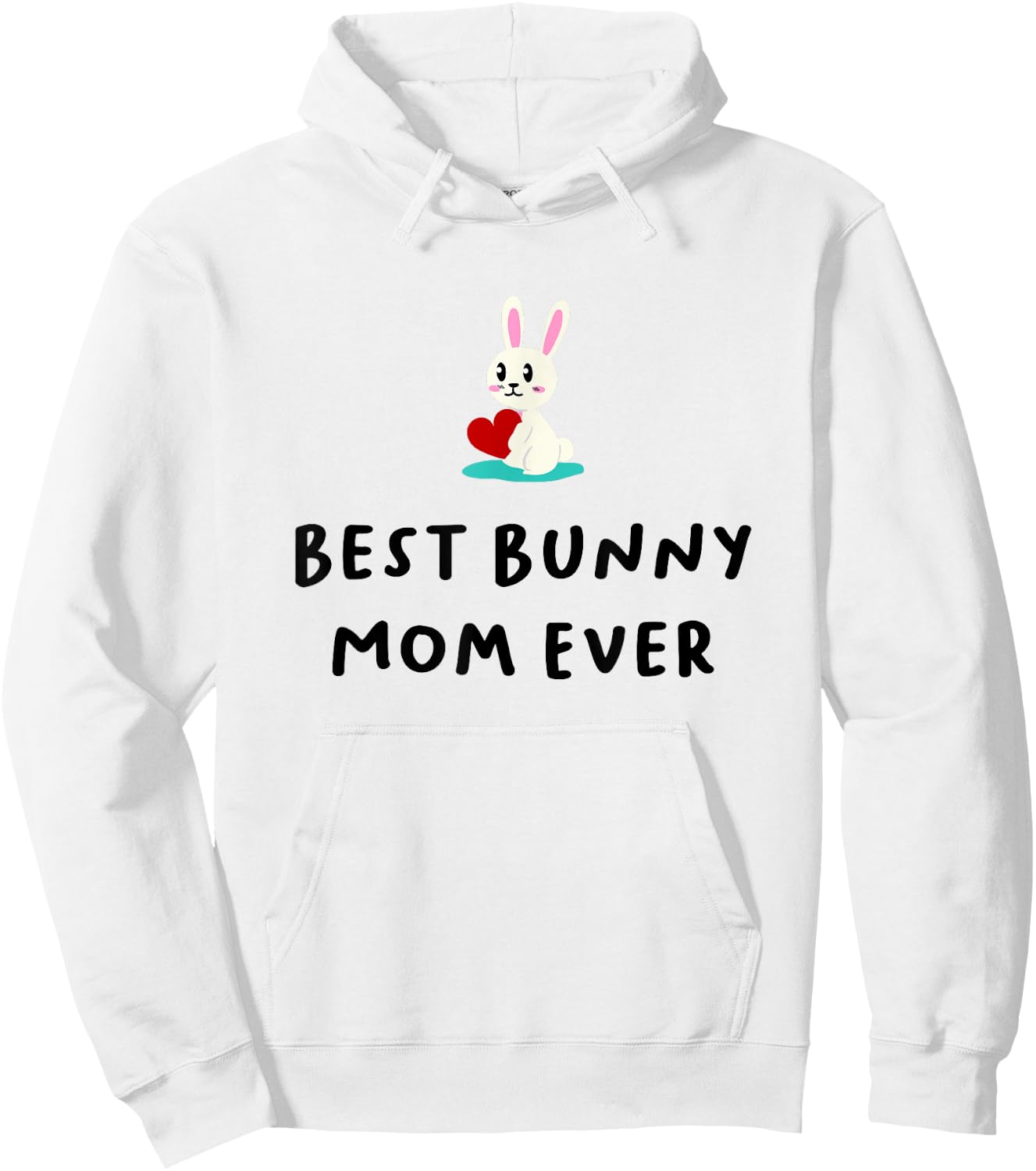 Best Bunny Mom Ever Shirt, Rabbit Mom, Mother Daughter Gifts Hoodie - Hoodie | White
