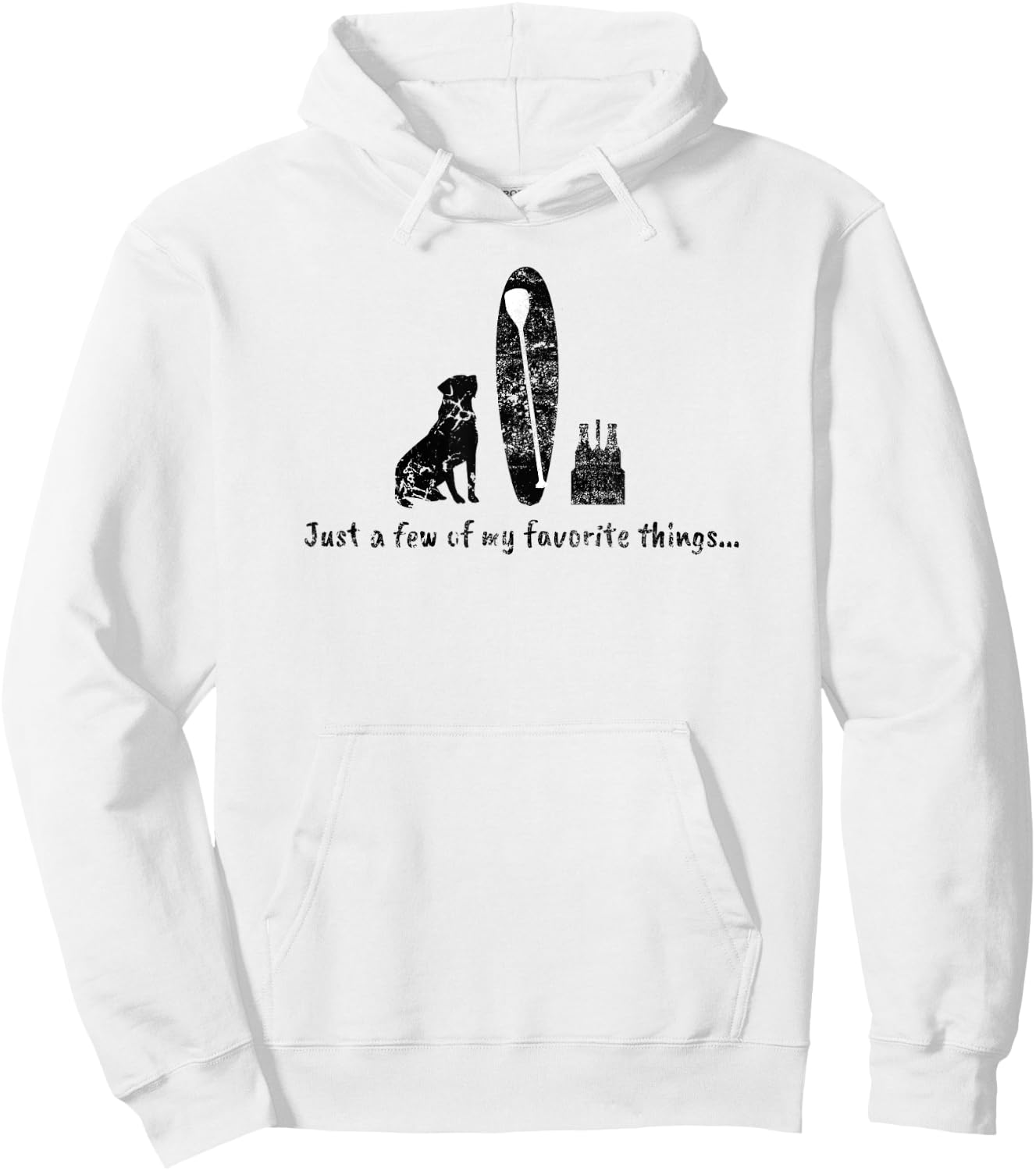 Surf SUP Paddle Board Dog Beer Life Favorites Women Hoodie - Hoodie | White
