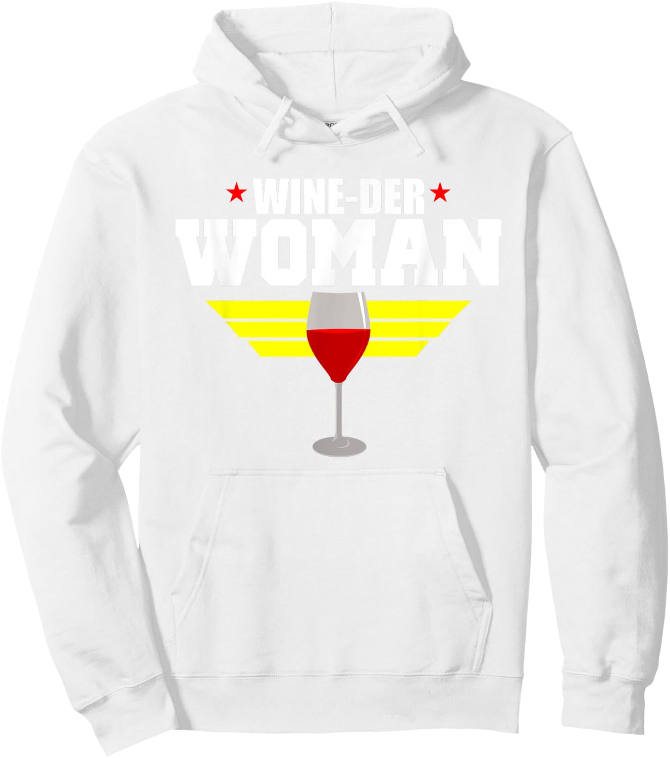 Funny Wine Saying Shirt - Wine-Der Woman Humor Hoodie - Hoodie | White
