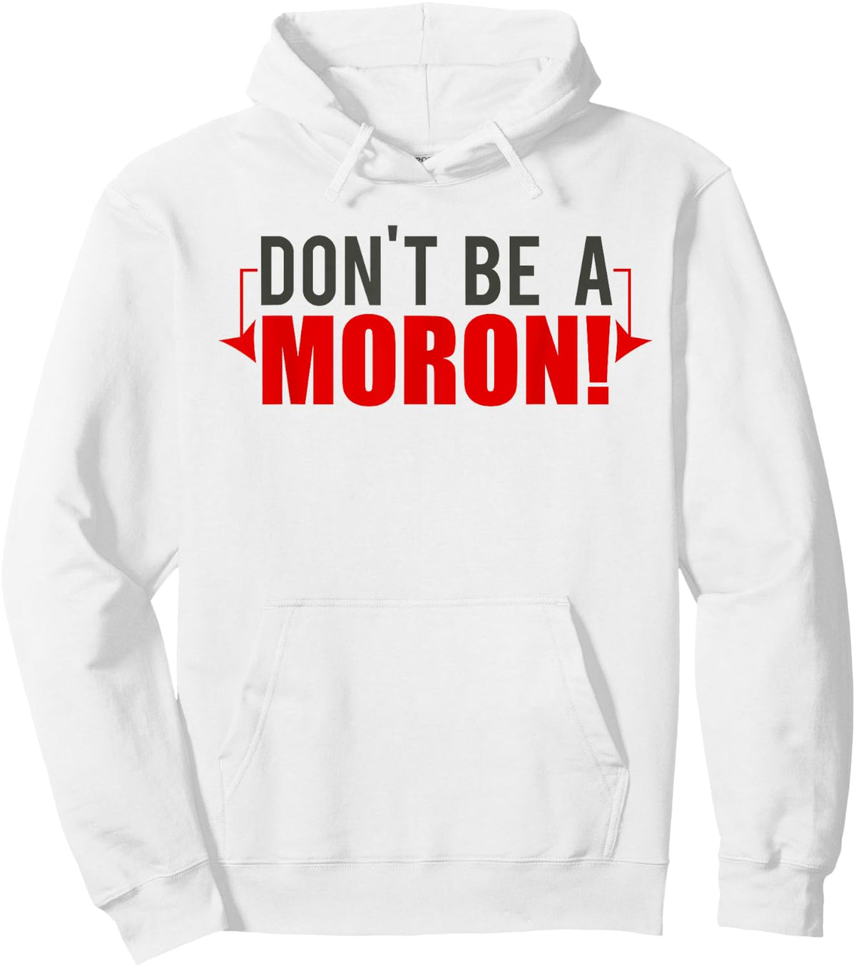 Designs by Dan Men's Funny Grey Modern Letter Print , Small, Short Sleeve, , Classic Fit, Cotton 50% Polyester 50% Hoodie - Hoodie | White