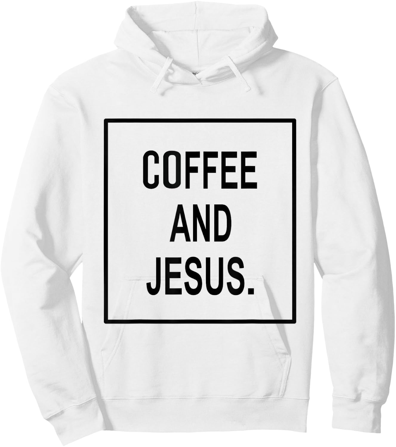 Coffee And Jesus | Caffeine Hoodie - Hoodie | White