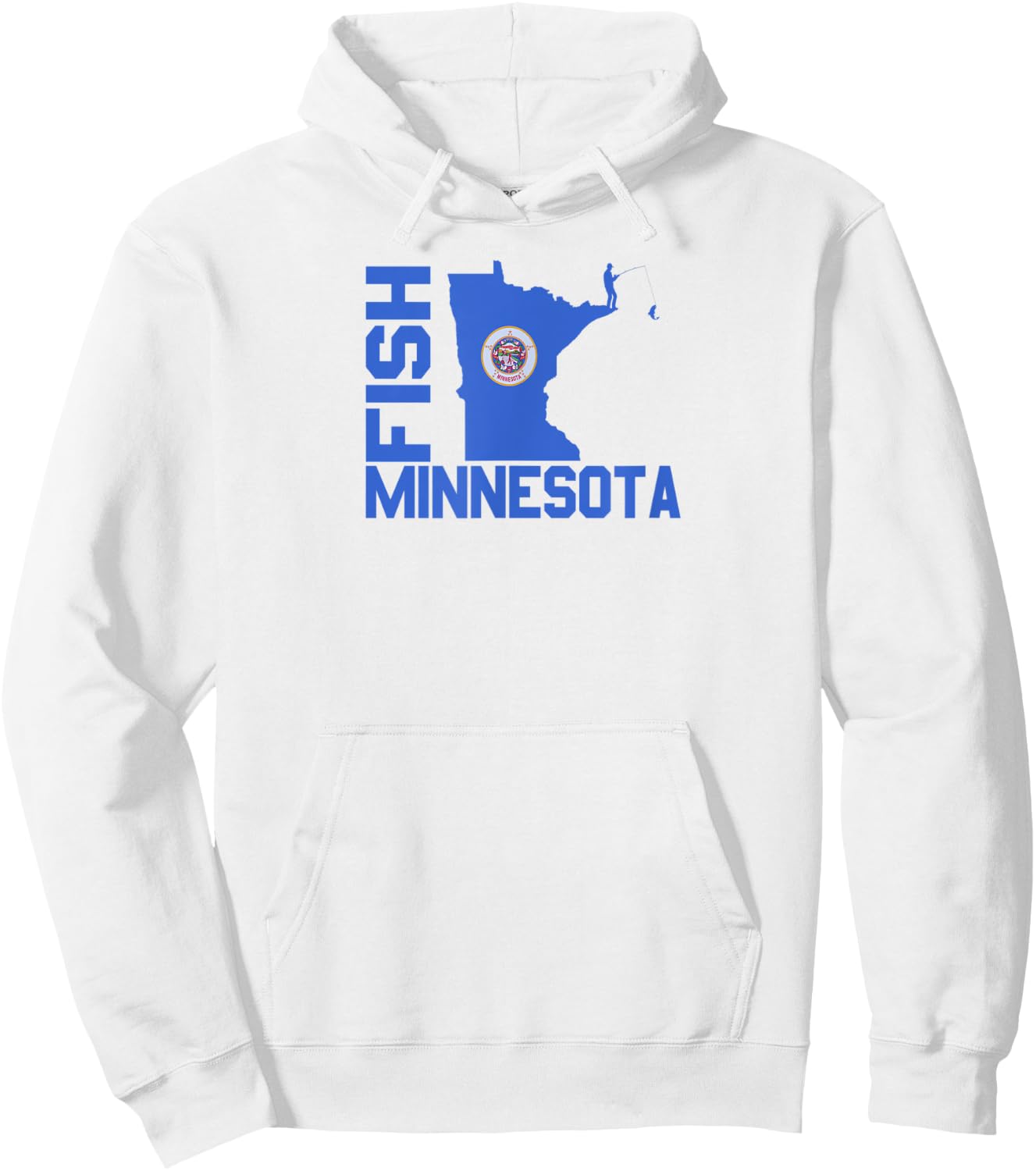 Fish Minnesota Hoodie - Hoodie | White