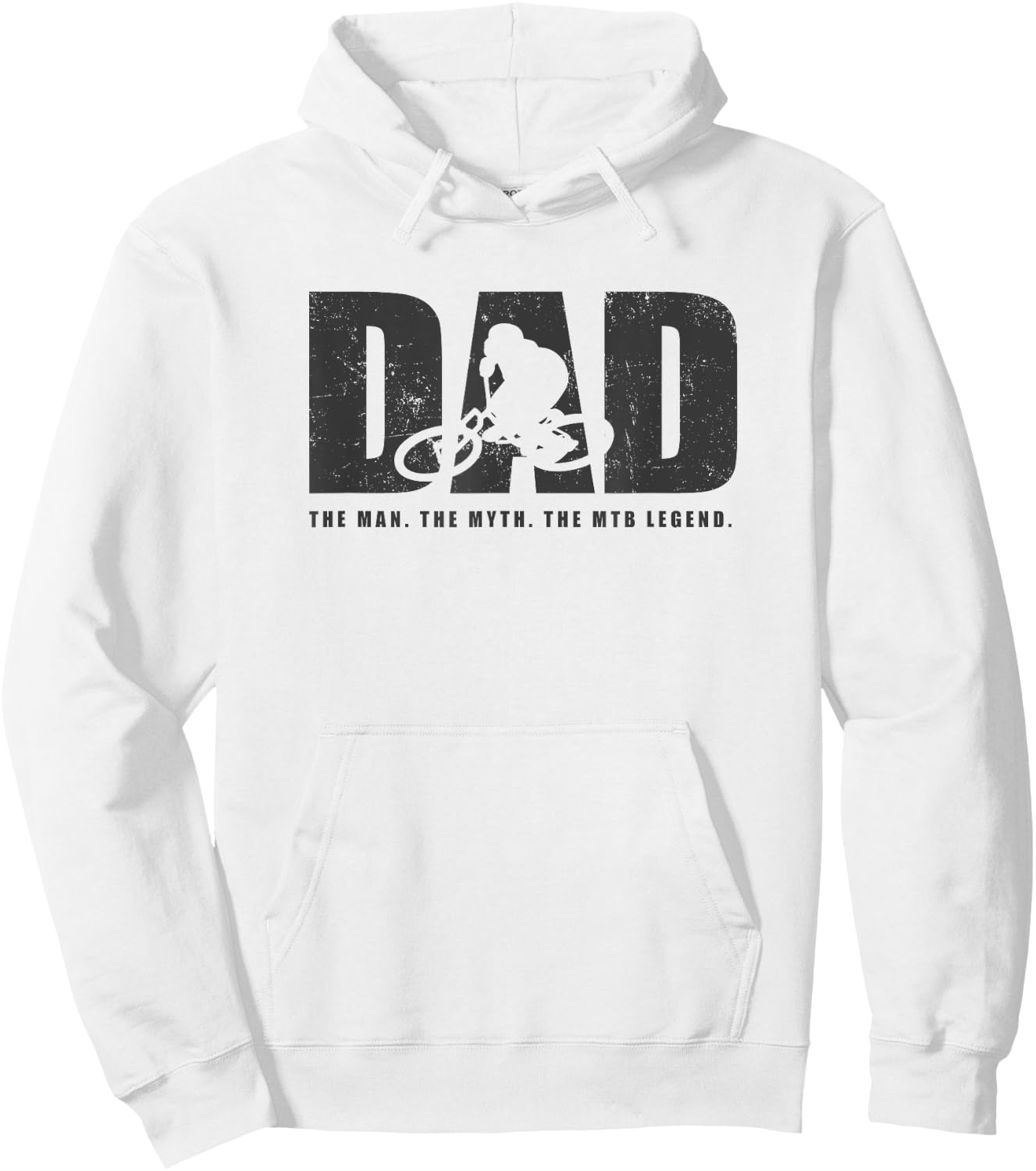 MTB Dad Mountain Bike Hoodie - Hoodie | White