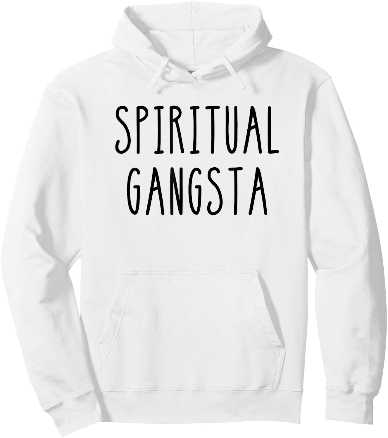 Yogi Funny Yoga Spiritual Gangsta Hoodie - Hoodie | White