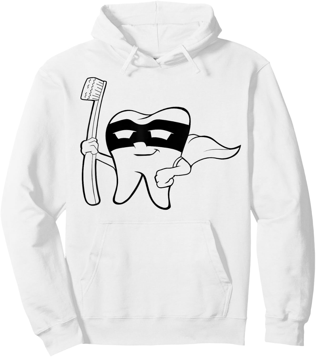 Super Hero Tooth Dental Babe Hygienist Lab Tech Cute T Shirt Hoodie - Hoodie | White