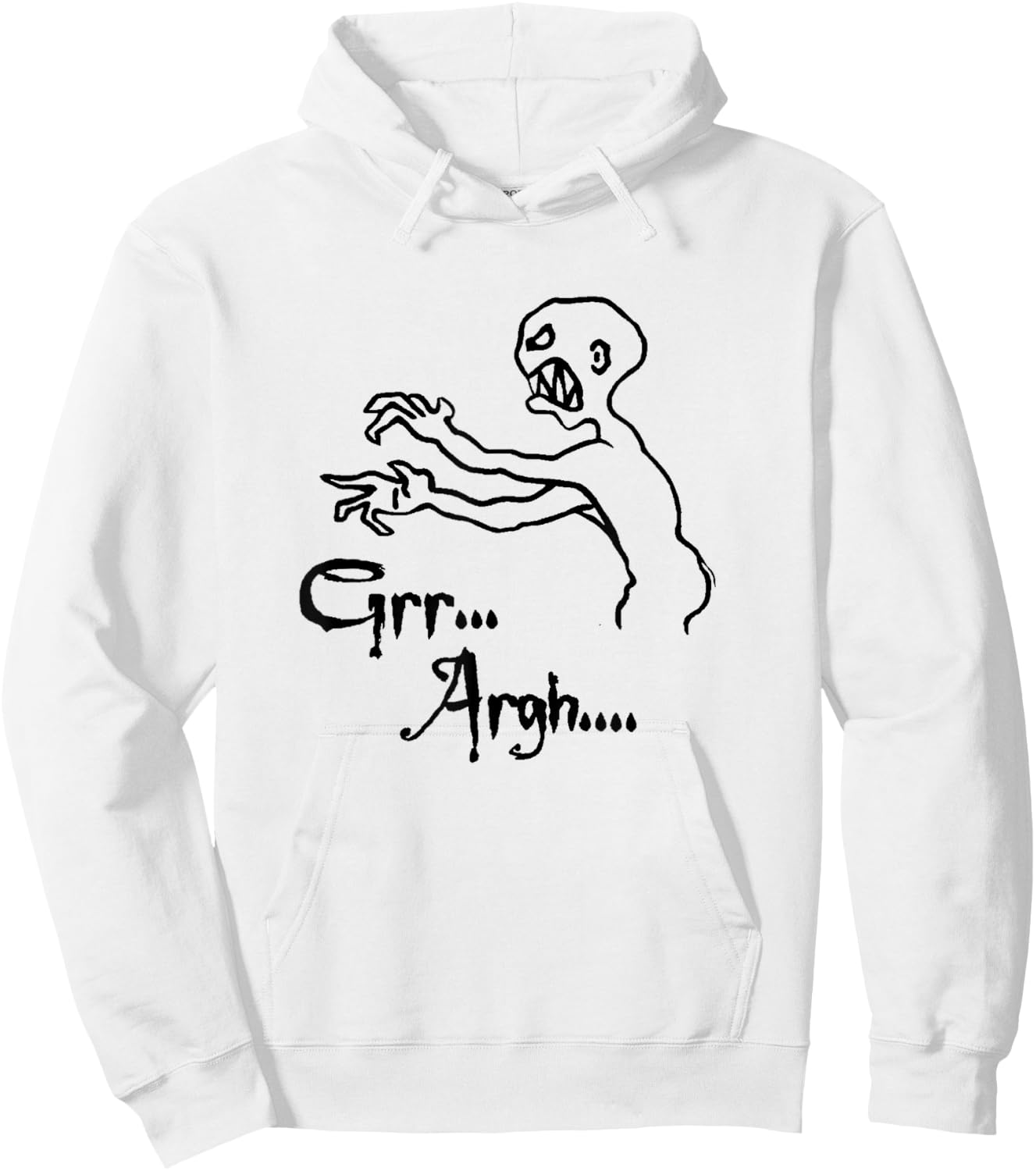 Zombie Grr Argh Hoodie - Hoodie | White