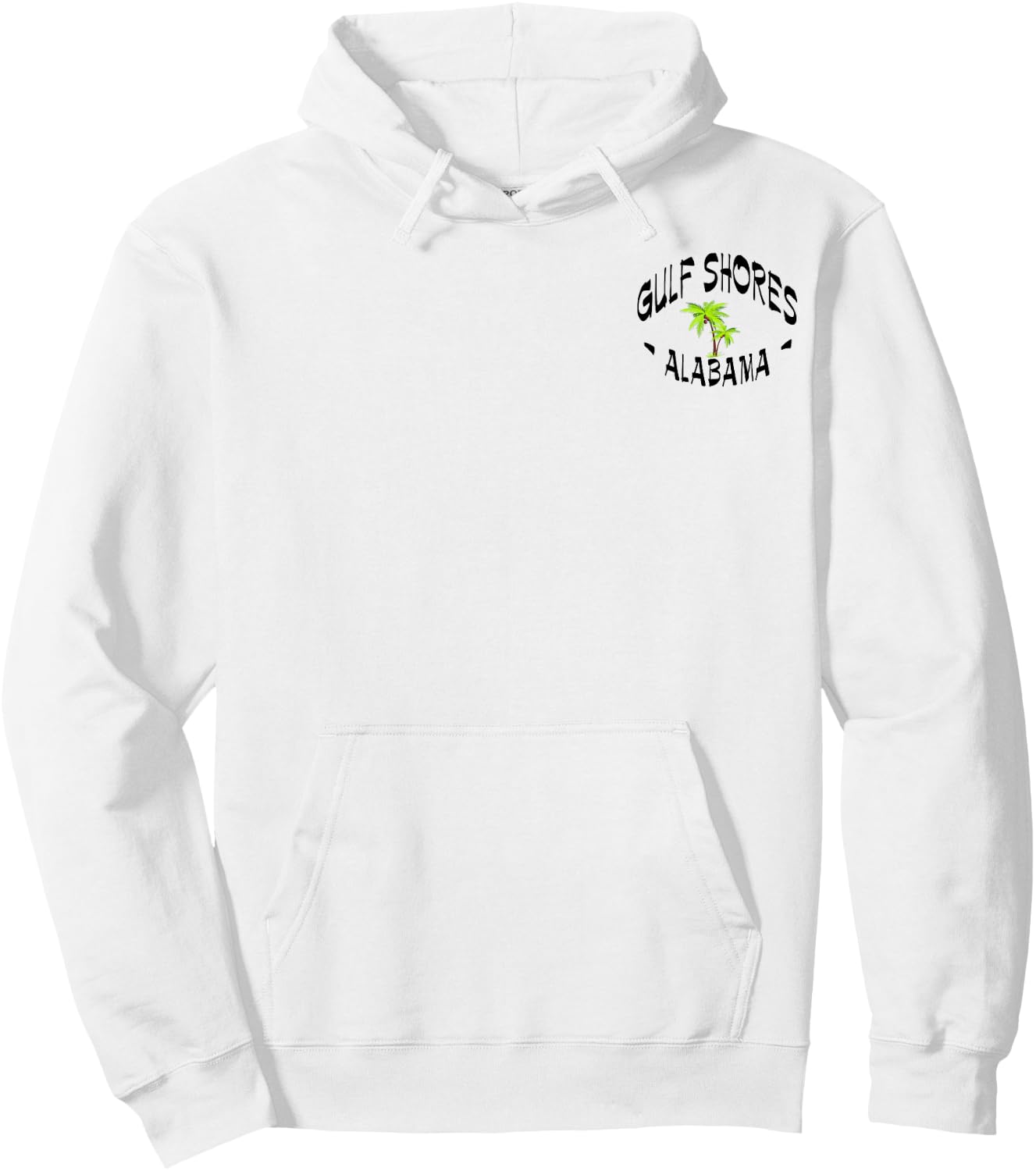 2 Sided Gulf Shores Alabama Tropical Vacation Paradise Gift Hoodie - Hoodie | White