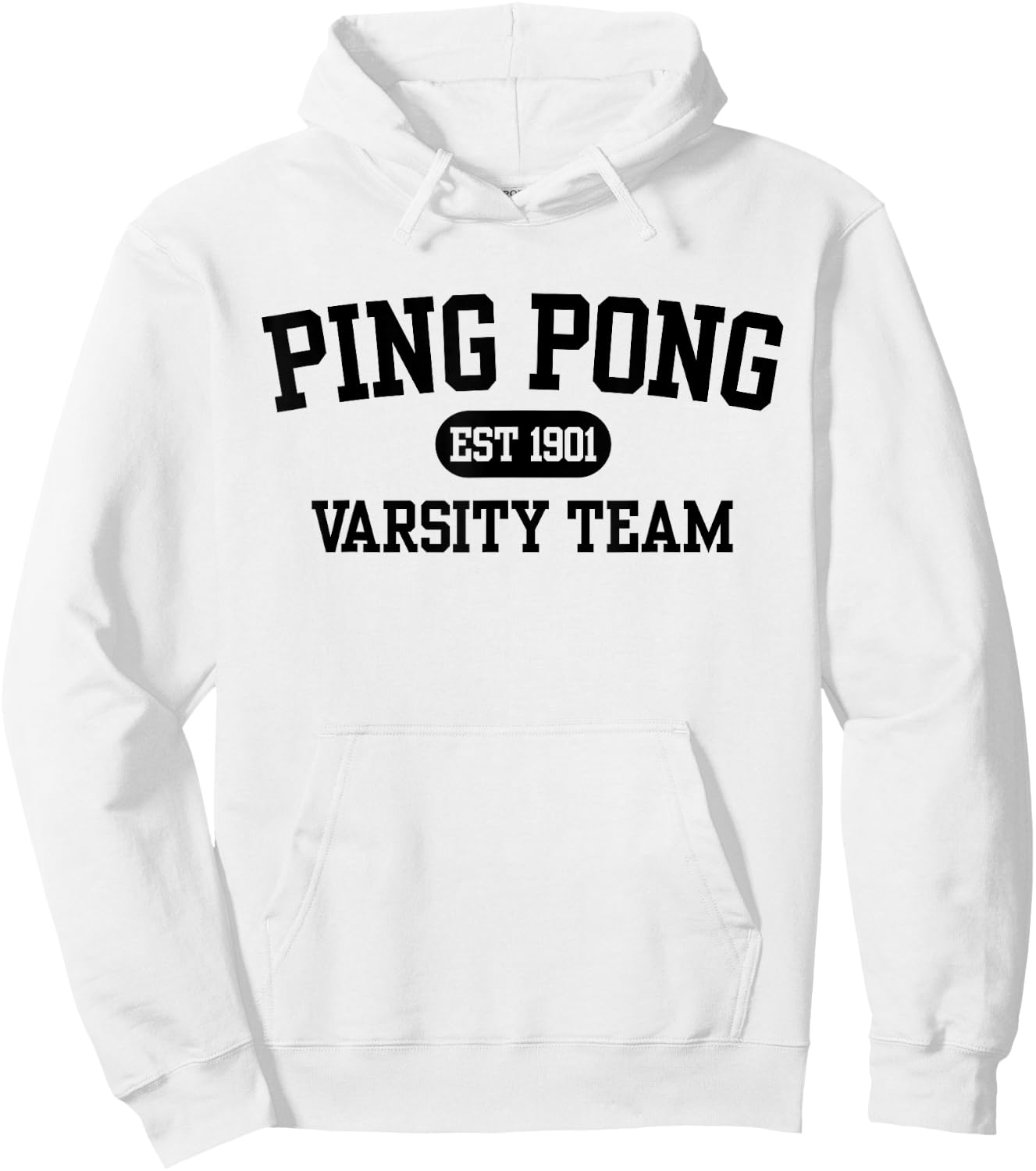 Varsity Ping Pong Hoodie - Hoodie | White