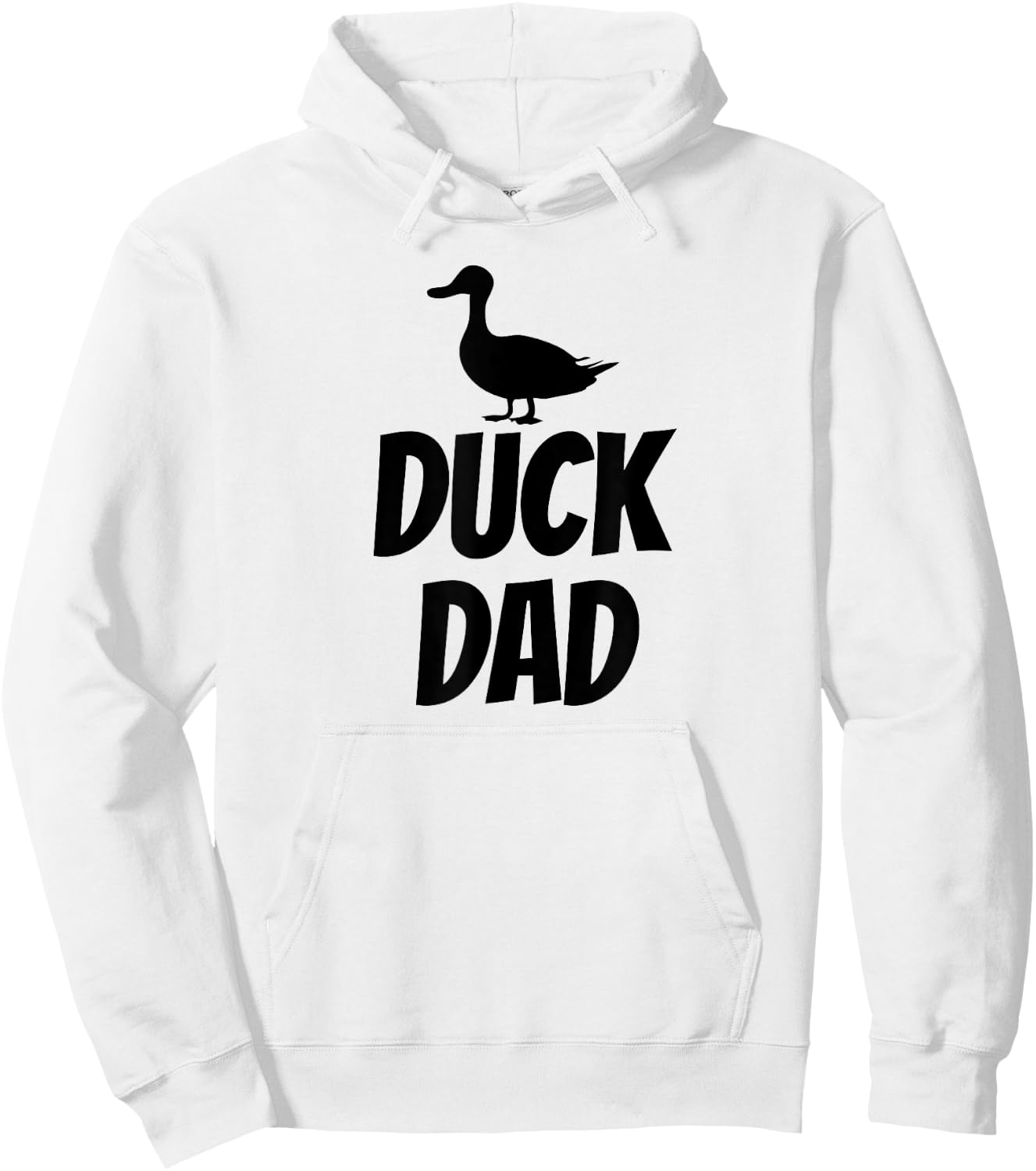 Duck Dad - Funny Cute Duck Pet Shirt Black Hoodie - Hoodie | White